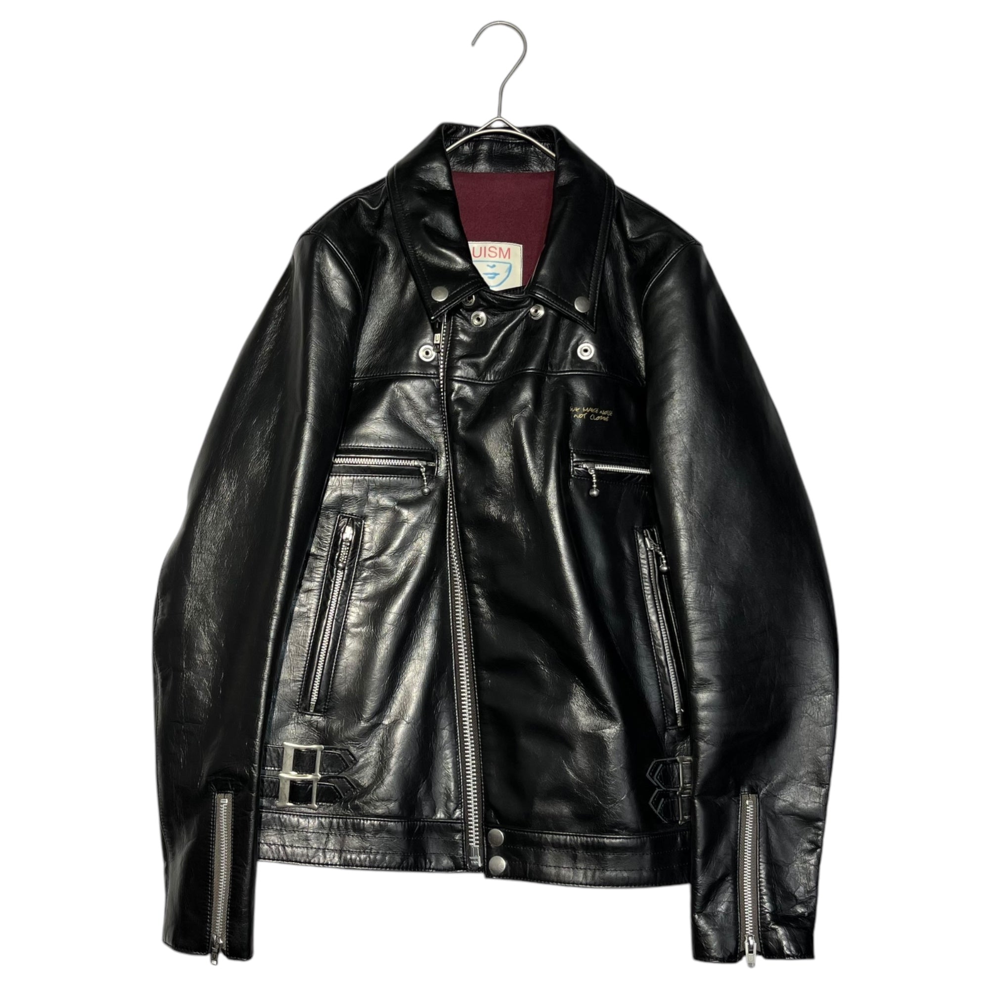 UNDERCOVER(アンダーカバー) Standard Basic double riders jacket leather cowhide 定番 ベーシック ダブル ライダース ジャケット レザー 牛革 UCA4201 1(S) ブラック 定番人気商品