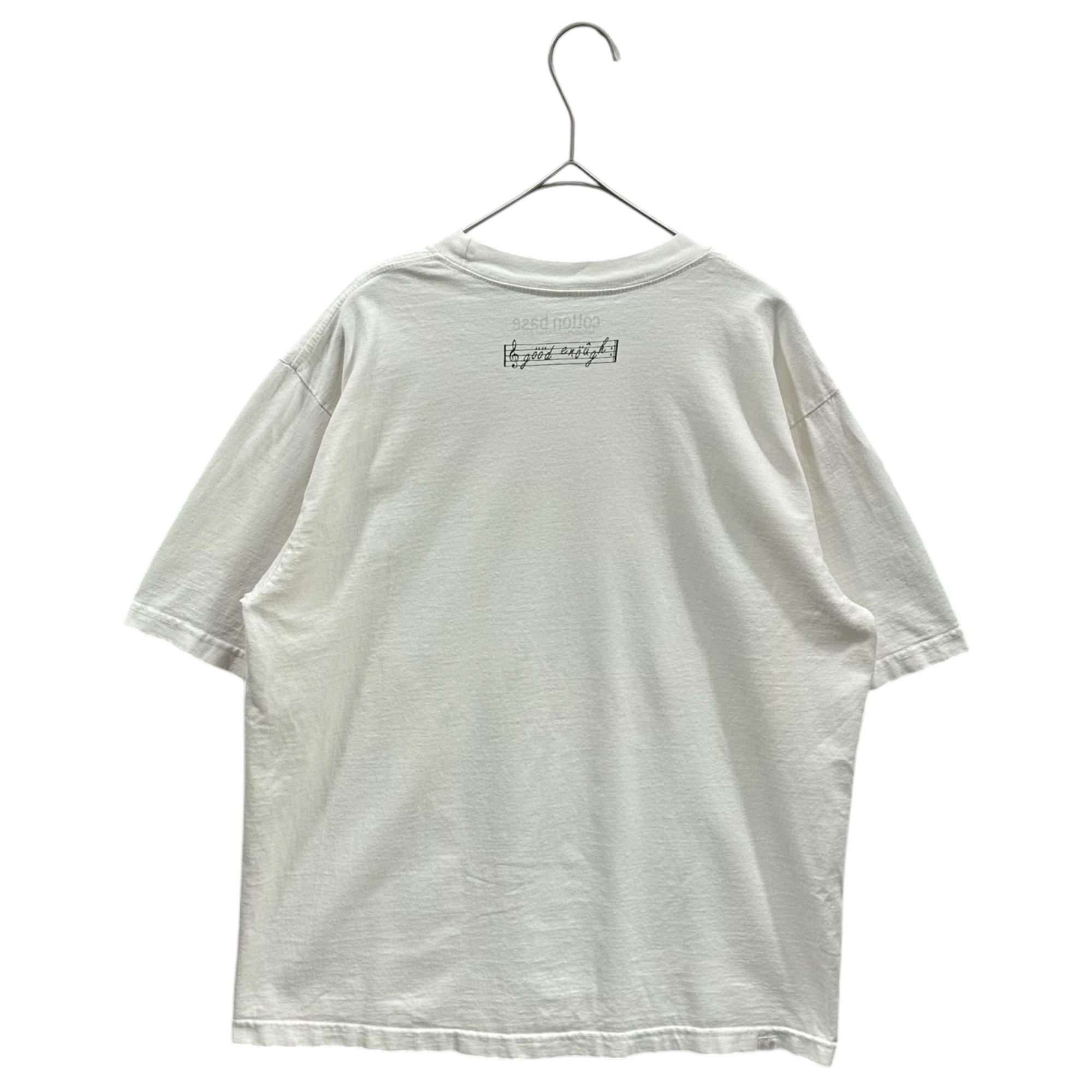 GOODENOUGH(グッドイナフ) 2003's cotton base Gretsch Guitar Print s/s T-Shirt グレッチ ギター プリント 半袖 Tシャツ L ホワイト×ブルー×グレー 2003年BAPEギャラリー限定