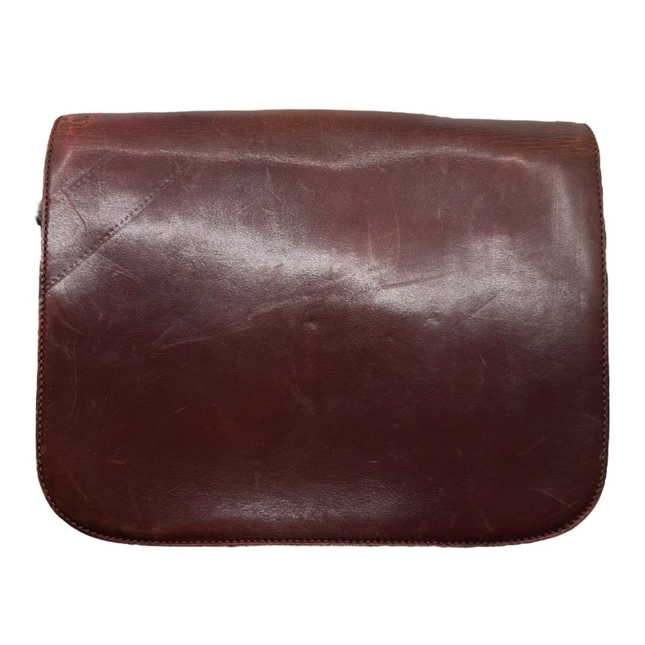 CELINE(セリーヌ) Vintage carriage metal leather shoulder bag ヴィンテージ 馬車金具 レザー ショルダー バッグ ボルドー OLD オールド 金 本革