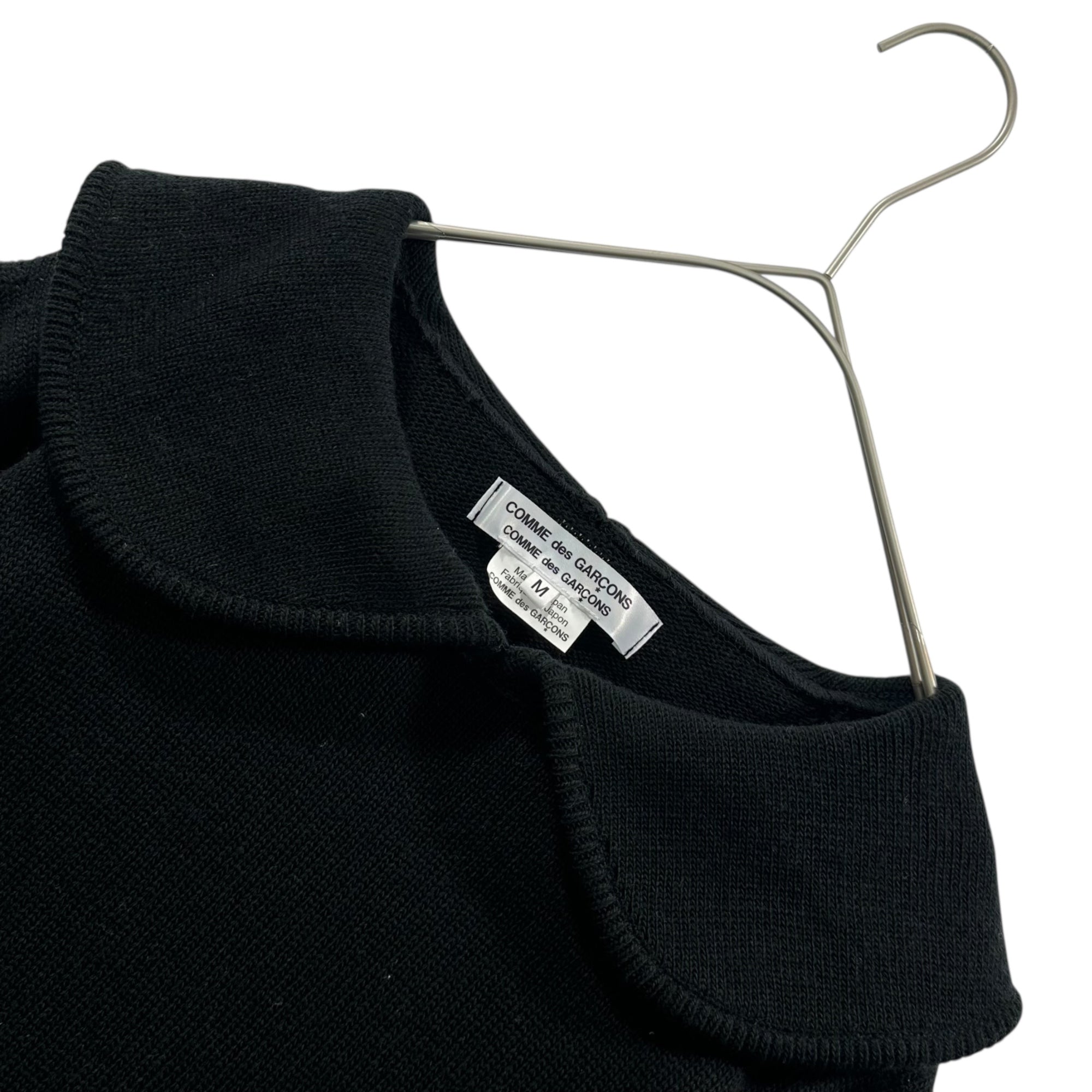 COMME des GARCONS COMME des GARCONS(コムデギャルソンコムデギャルソン) 22AW Round-neck Acrylic Knit 丸襟 アクリル 長袖 ニット RJ-N507 M ブラック AD2022