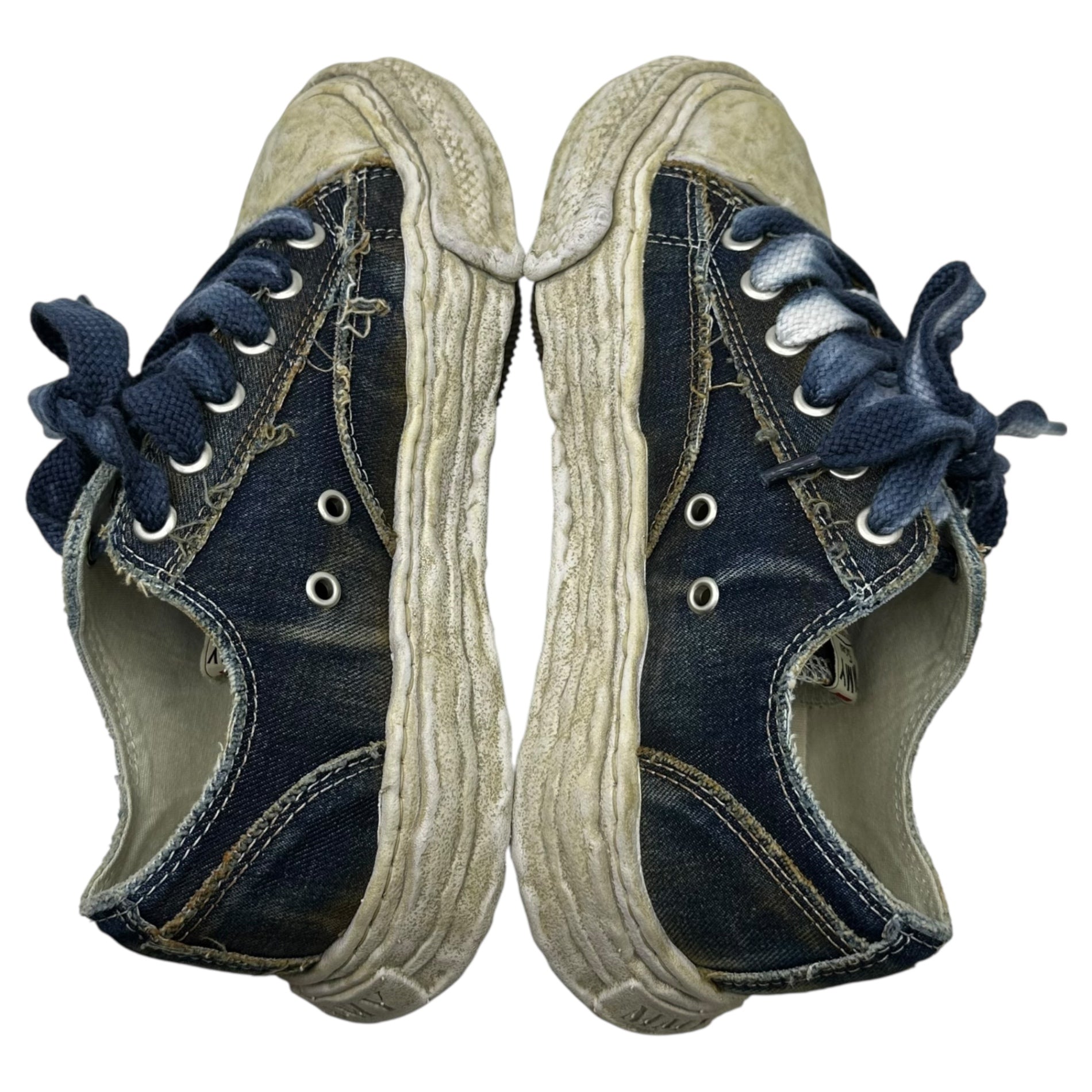 Maison MIHARA YASUHIRO(メゾンミハラヤスヒロ) PETERSON 23 ORIGINAL SOLE WASHED DENIM LOW-TOP SNEAKER  ピーターソン23 オリジナルソール ウォッシュ加工デニム A13FW714 39(24.5cm) インディゴ
