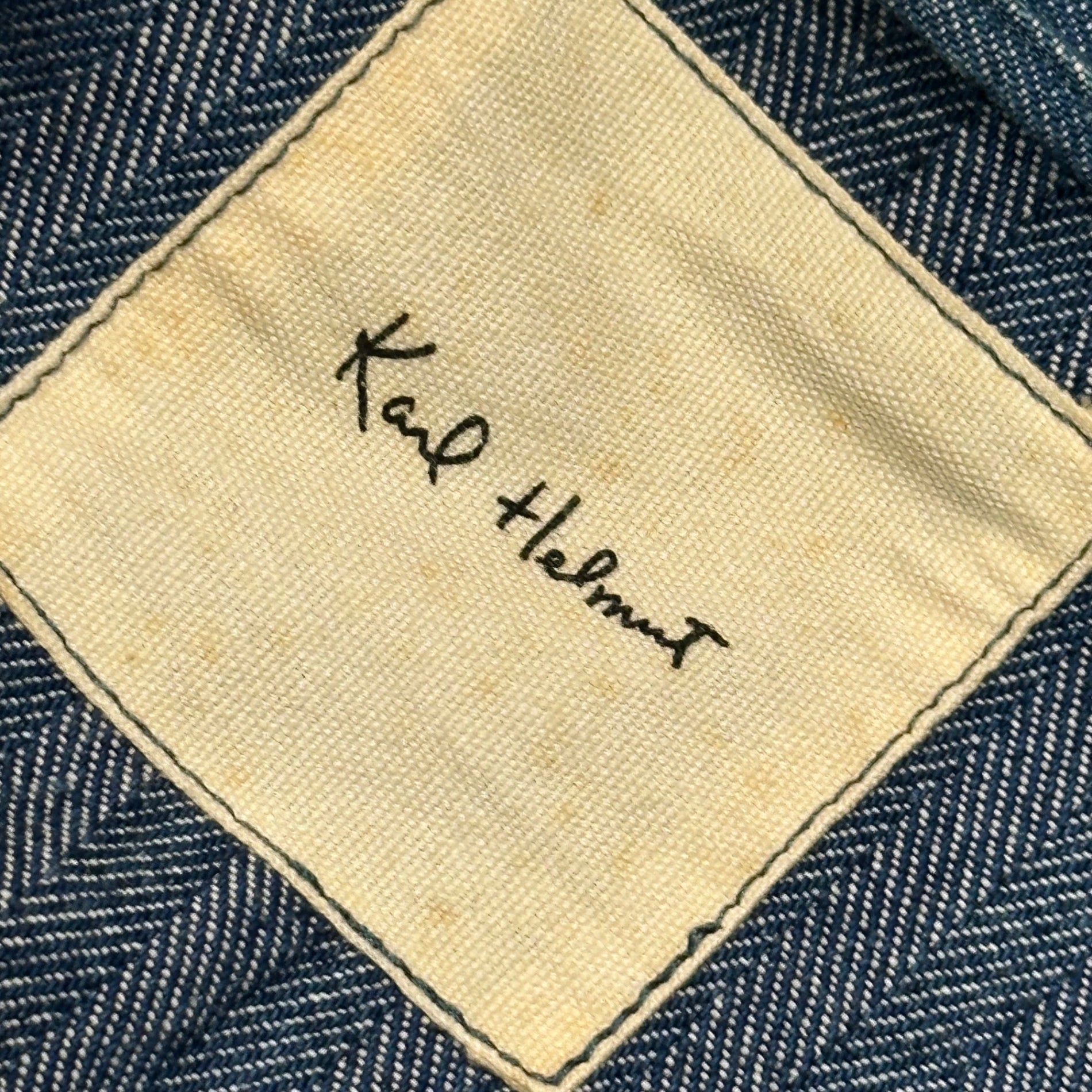 Karl Helmut(カールヘルム) Patchwork Denim Jacket パッチワーク デニム ジャケット P031IFJM03 B FREE インディゴ×レッド PINK HOUSE