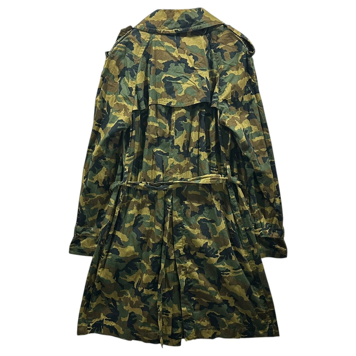 COMME des GARCONS(コムデギャルソン) 1998SS Aoyama-Limited Camouflage Trench Half-Coat 青山 限定 カモフラ トレンチ ハーフ コート KX-814190 FREE カーキ AD1997 90s アーカイブ