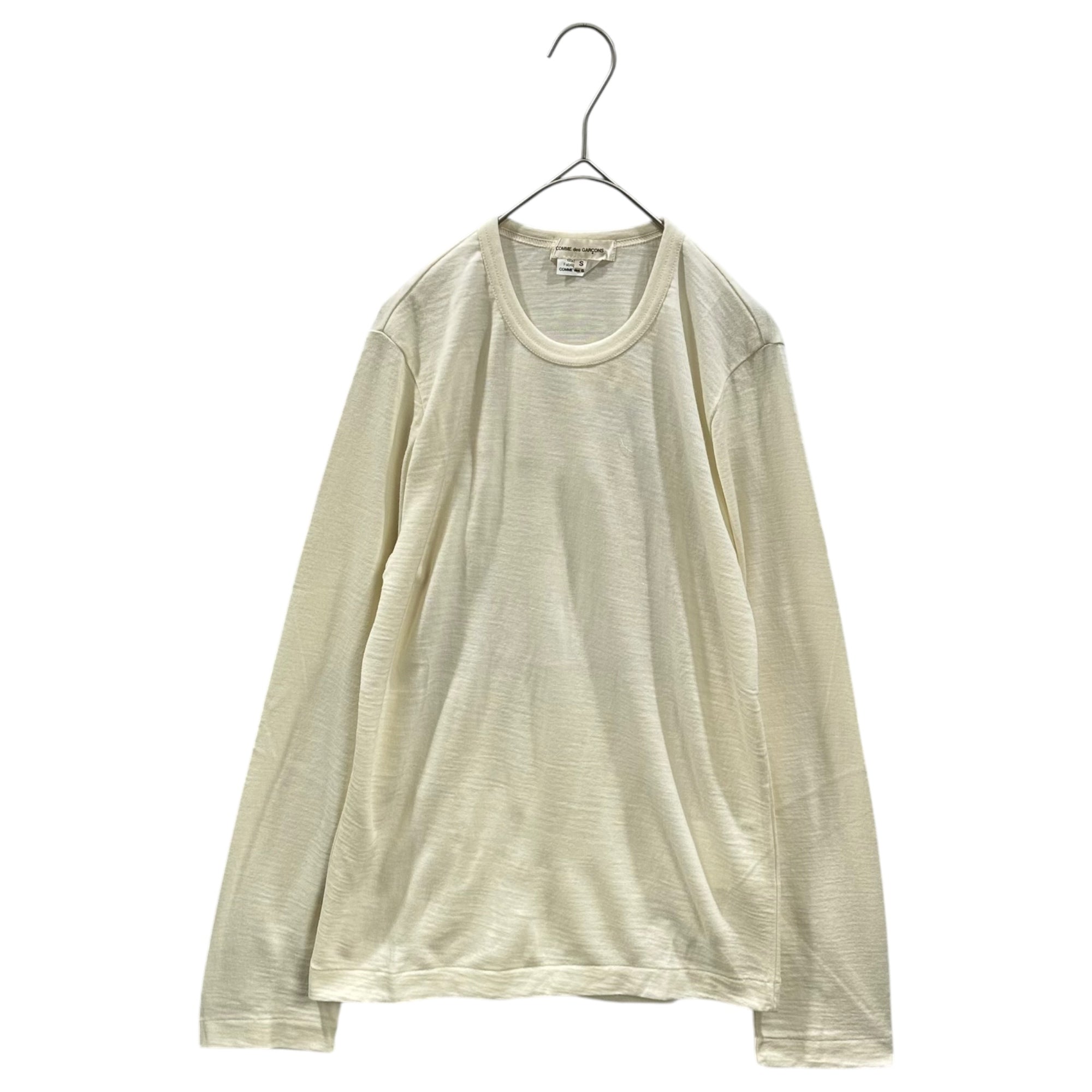 COMME des GARCONS(コムデギャルソン) 2006AW Wool L/S T-shirt ウール 長袖 カットソー GR-T040 S アイボリー AD2006