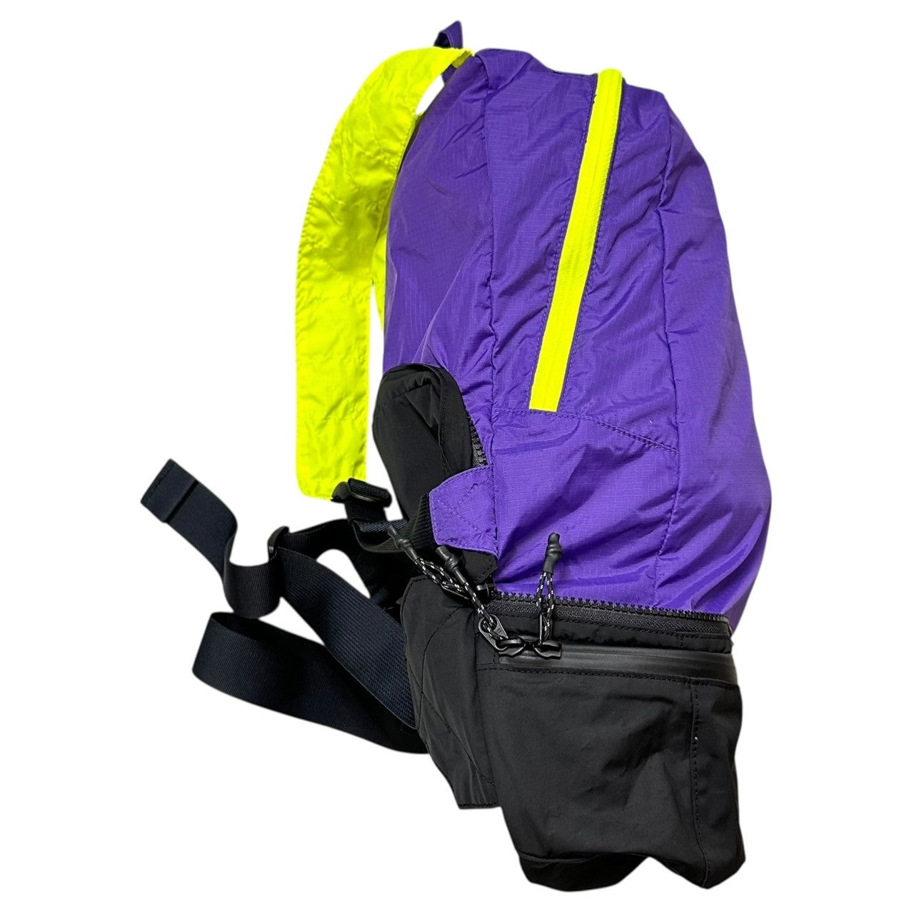 Topologie(トポロジー) Convert Daypack コンバート デイパック ブラック×パープル 2WAY リュック バッグ ポーチ