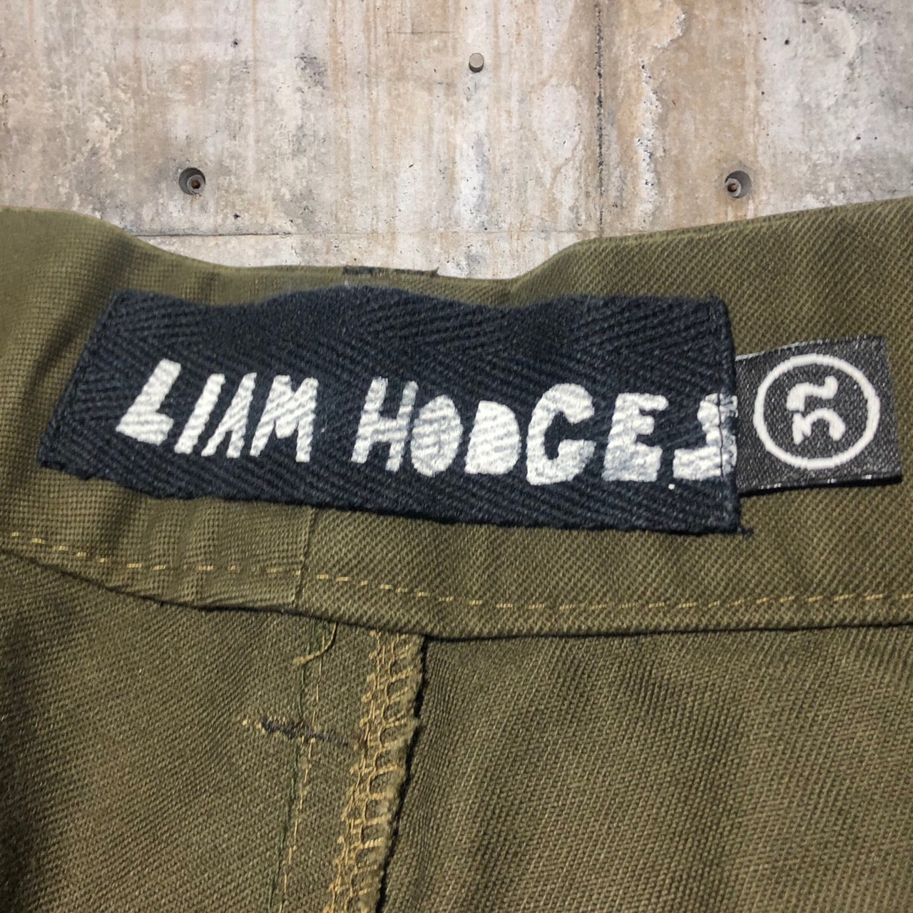 LIAM HODGES(リアムホッジス) パッチワークワイドカーゴショーツ ワイドパンツ バギーパンツ 32 カーキ