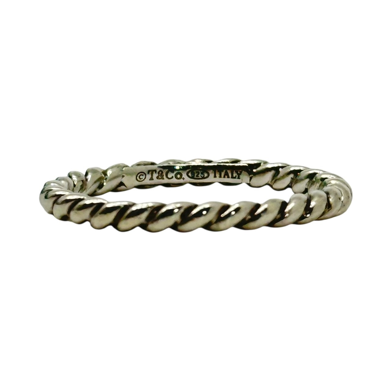 【SALE対象外】TIFFANY & CO.(ティファニー) Silver Twist Ring シルバー ツイスト リング 指輪 13号 箱付 シルバー SV925