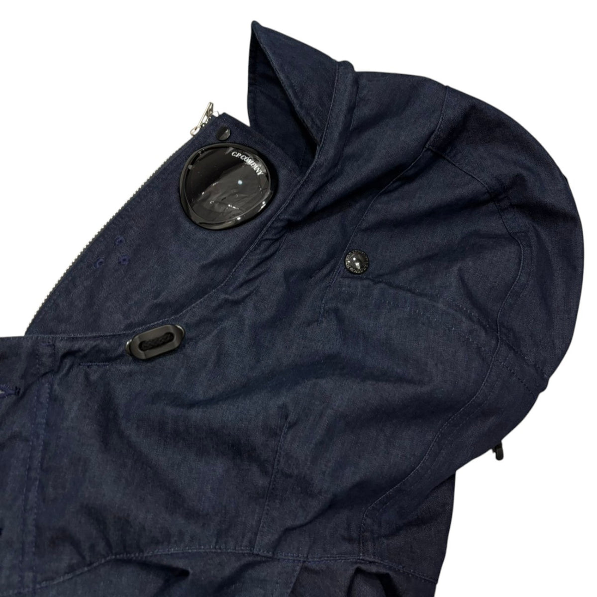 C.P.COMPANY×JUNYA WATANABE MAN(シーピーカンパニー×ジュンヤワタナベマン) 2024SS Cotton Denim Laminated 3-Layer W-Name Coat 綿デニムラミネート3層 コート C.P. Company Wネーム WM-C007 S インディゴ AD2023