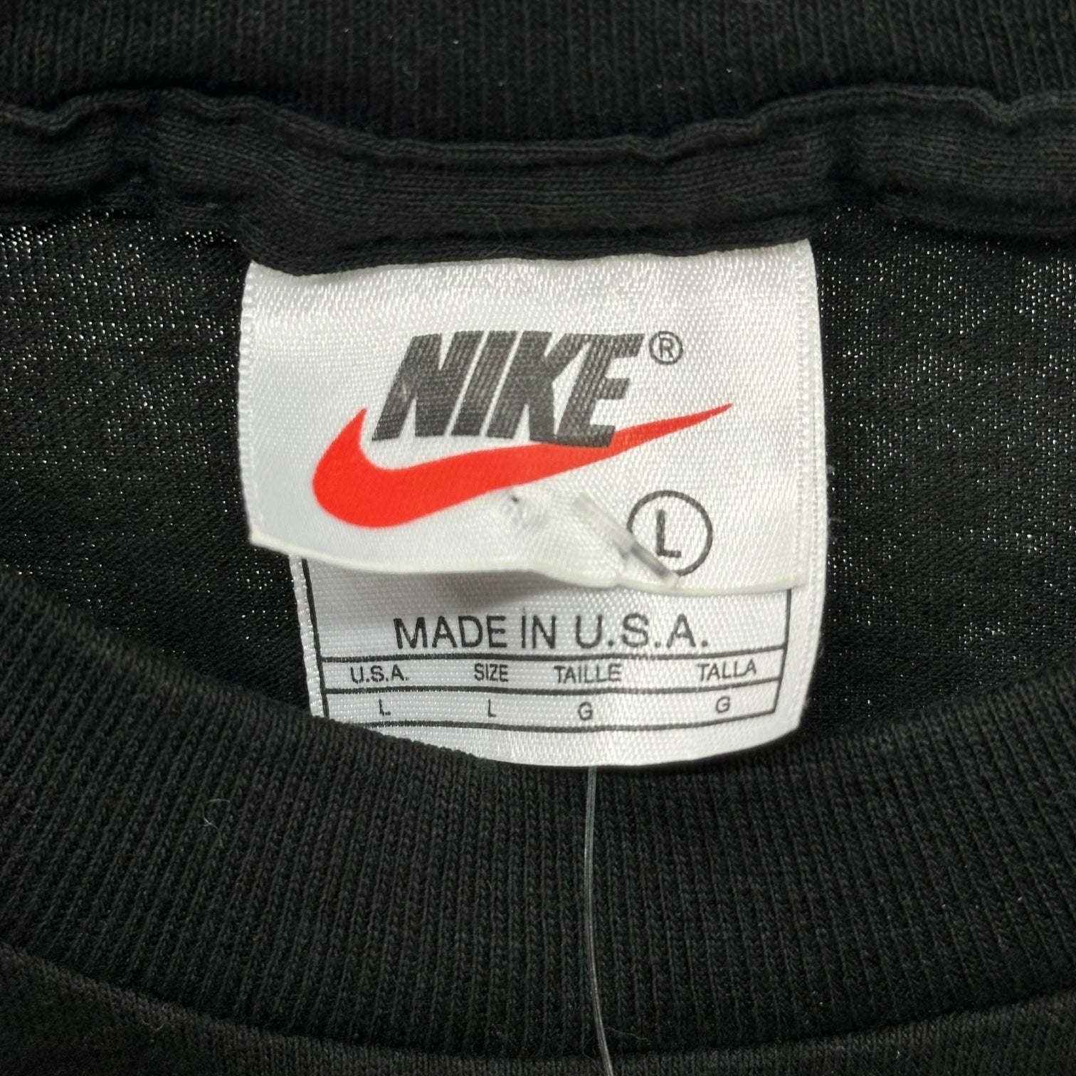 NIKE(ナイキ) 90's Michael Jordan 23 Logo Tee マイケル ジョーダン ロゴ Tシャツ 677001-010 L ブラック 90年代 ヴィンテージ デッドストック USA製