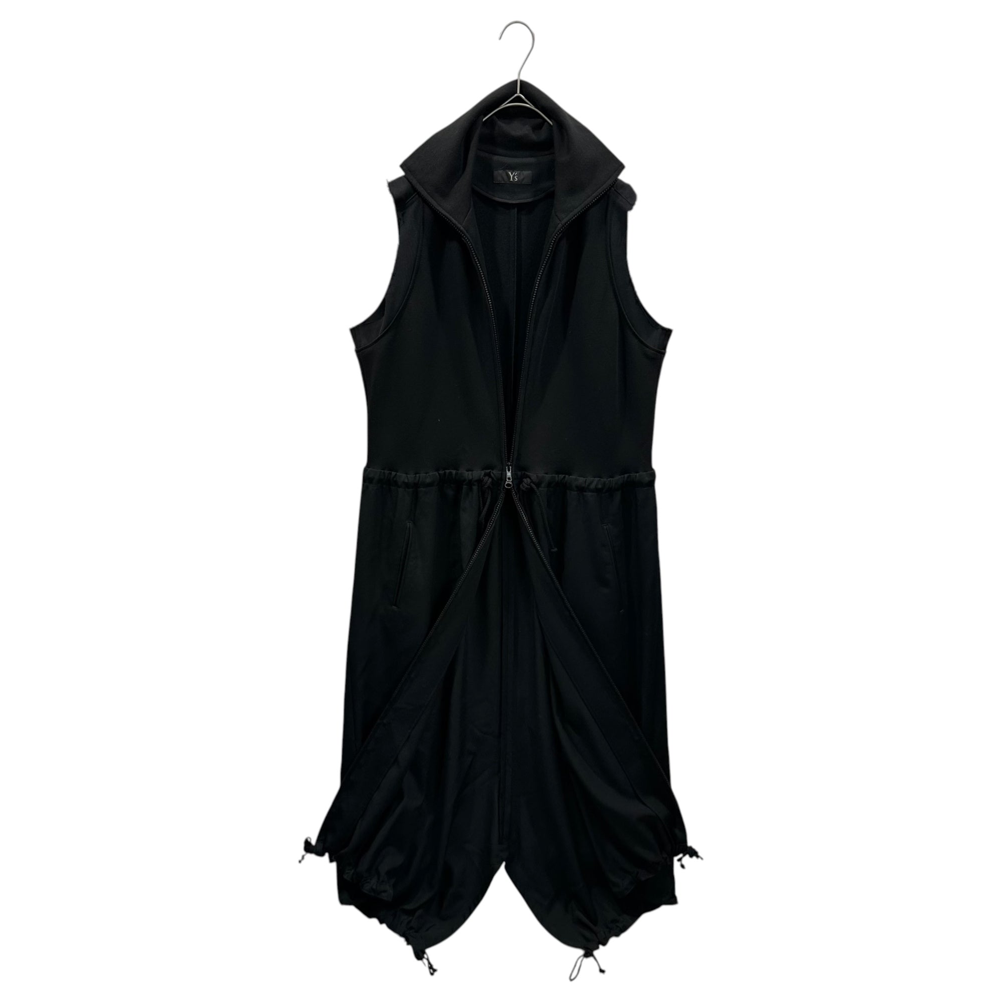 Y's(ワイズ) 2022AW WOOL GABARDINE COMBINATION DRESS ウール ギャバジン コンビーネーション ドレス YE-D02-807 1(S程度) ブラック