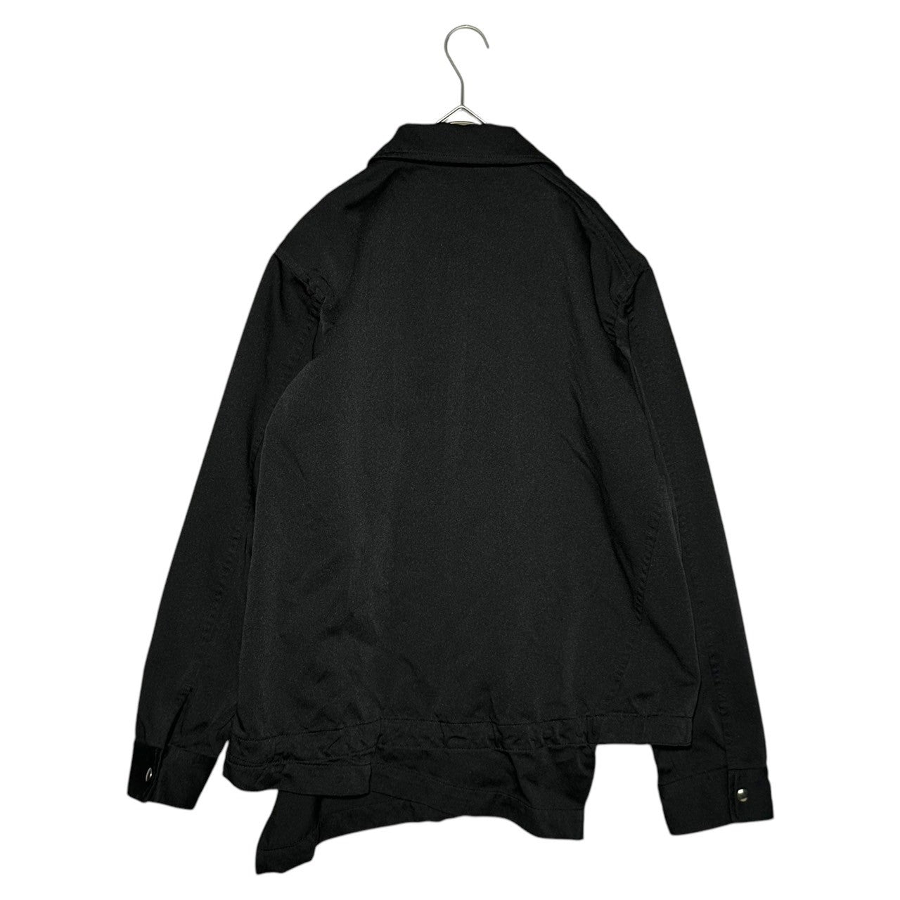 COMME des GARCONS HOMME PLUS(コムデギャルソンオムプリュス) 18AW White Shock期 Polyester Filled Twisted Coach Jacket 18AW ホワイトショック期 ポリエステル 縮絨 捻じれ コーチ ジャケット PB-J033 S ブラック AD2018