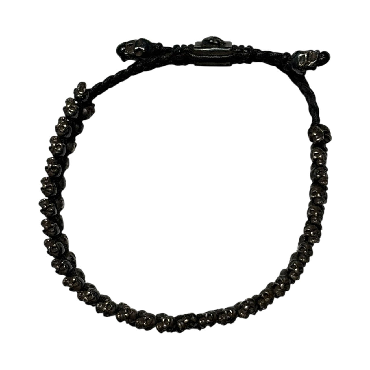 M COHEN(エムコーヘン) Brass skull bracelet 真鍮 スカル ブレスレット ブラック
