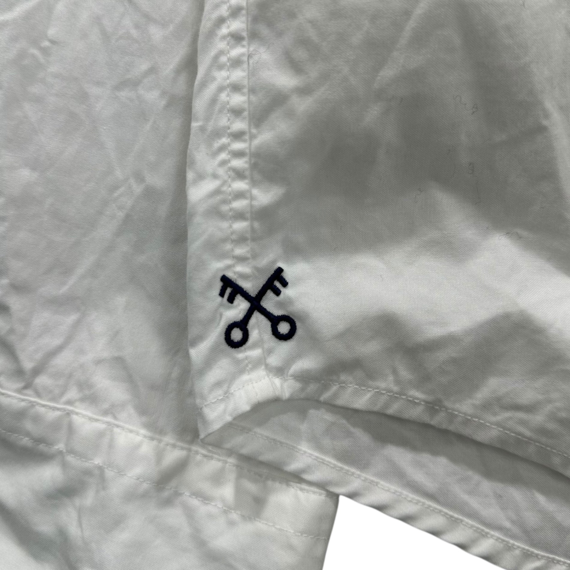 uniform experiment(ユニフォームエクスペリメント) 14SS WhiteLine Collaboration Navy Snap Button Shirt ホワイトライン コラボ ネイビー スナップボタン シャツ UE-14002 3(L程度) ホワイト