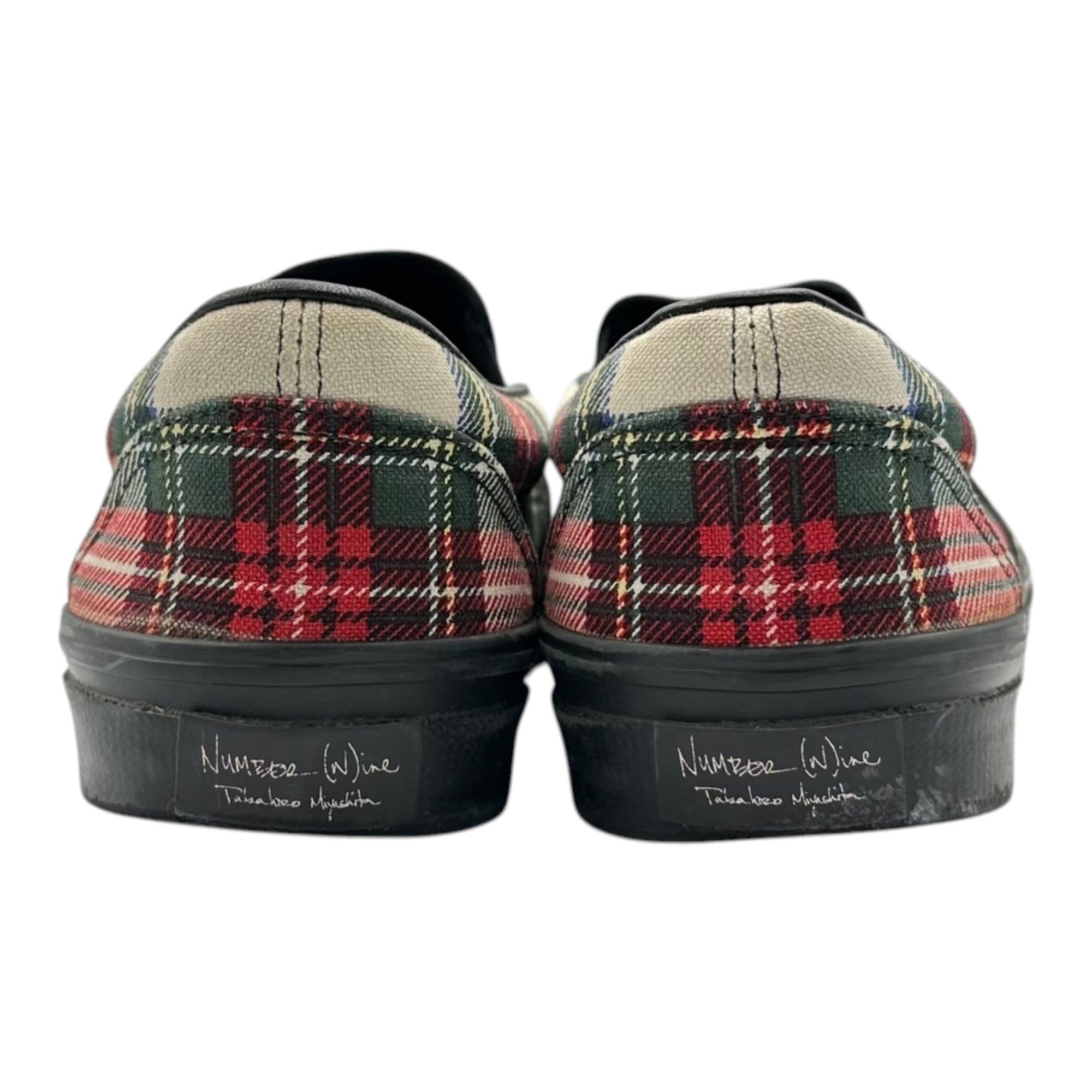 NUMBER (N)INE(ナンバーナイン) 05SS Tartan check slip-on shoes タータンチェック スリッポン エミリー期 27cm マルチ
