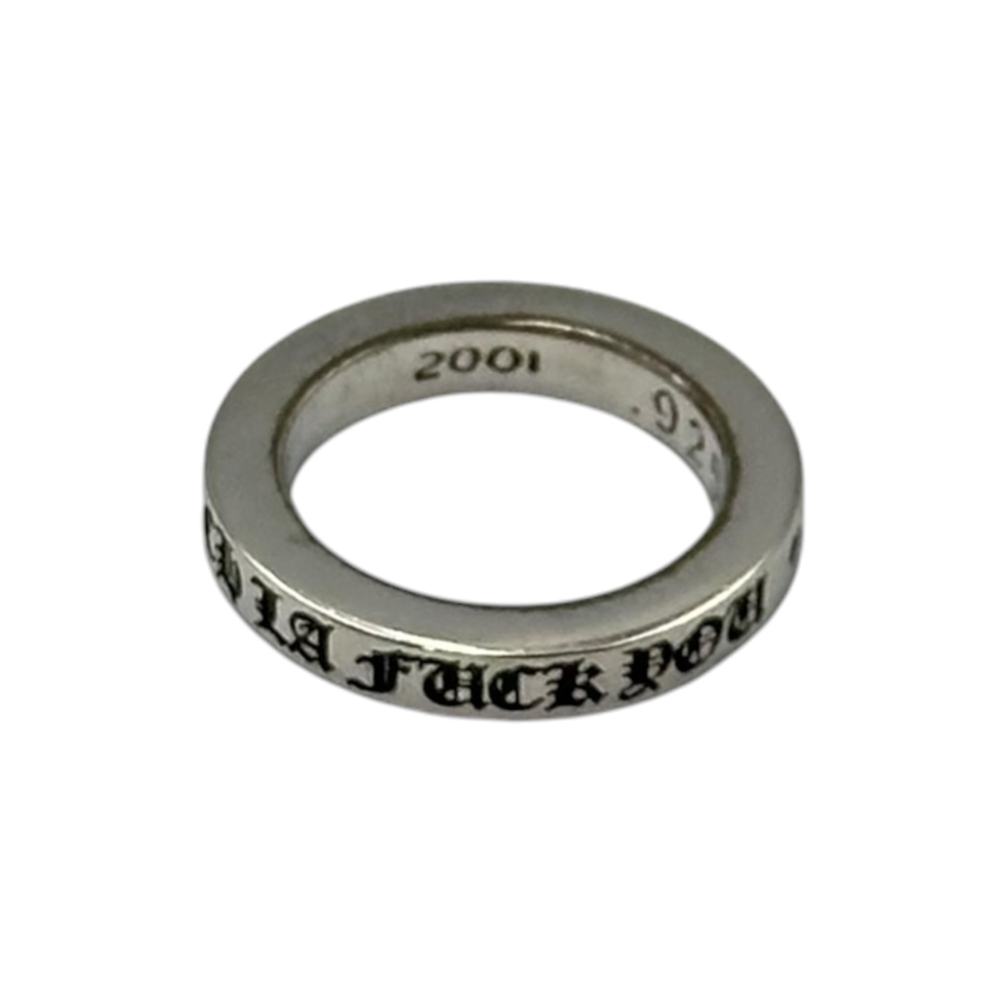 CHROME HEARTS(クロムハーツ) 3mm SPACER FUCKYOU LA ロサンゼルス限定 スペーサー リング 7号 シルバー 指輪
