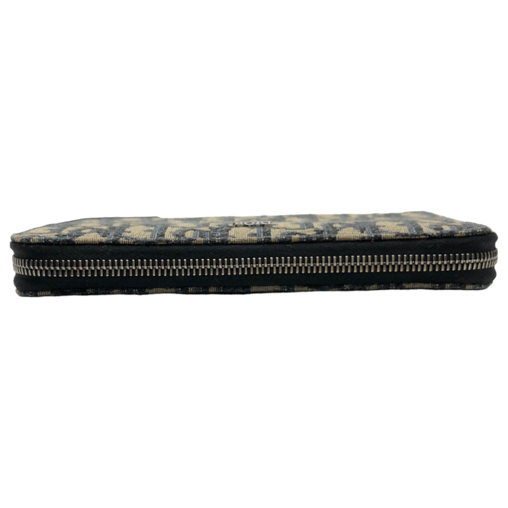 Dior(ディオール) Oblique jacquard long zip wallet オブリーグ ジャ ...