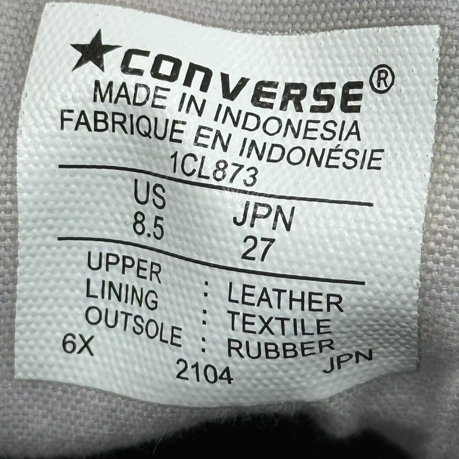 DENHAM×CONVERSE(デンハム×コンバース) LEATHER JACK PURCELL レザー ジャックパーセル ローカット スニーカー 1CL873 27.0cm ブラック