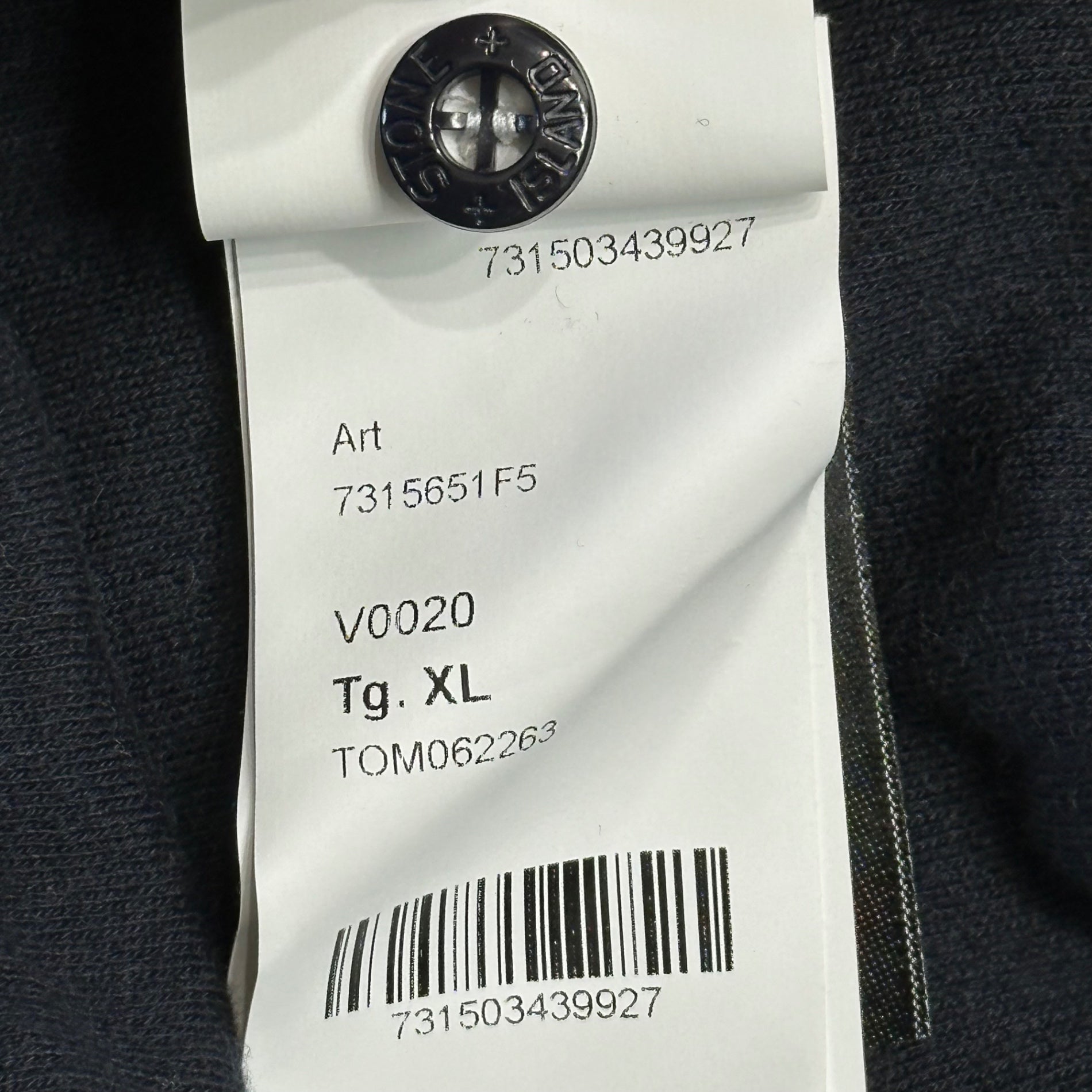 STONE ISLAND(ストーンアイランド) 20AW GHOST PIECE Cotton Wool Hooded Jacket コットン ウール フーデッド ジャケット 7315651F5 XL ネイビー ネイビーワッペン マウンテンパーカー