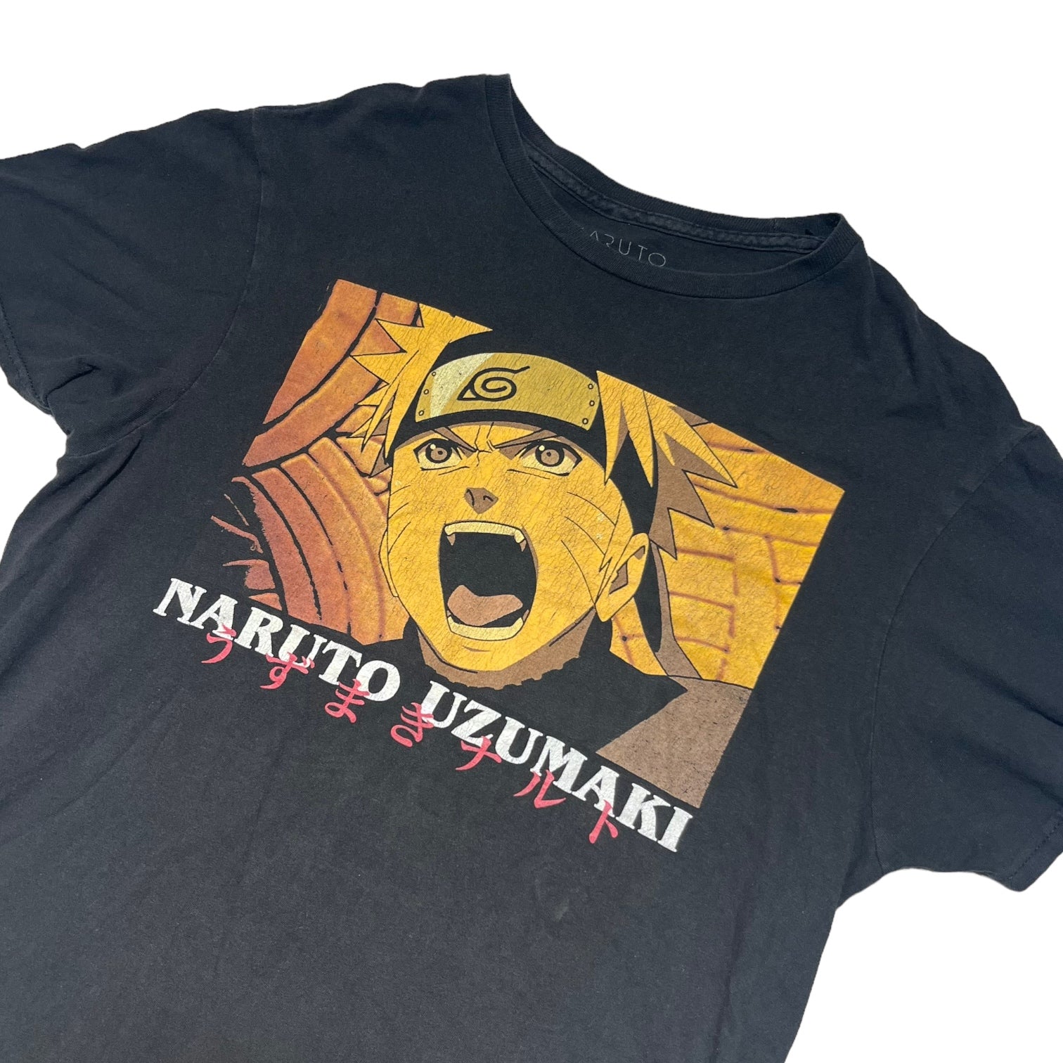 VINTAGE(ヴィンテージ) 00's NARUTO Tee ナルトTシャツ うずまきナルト フェード M ブラック