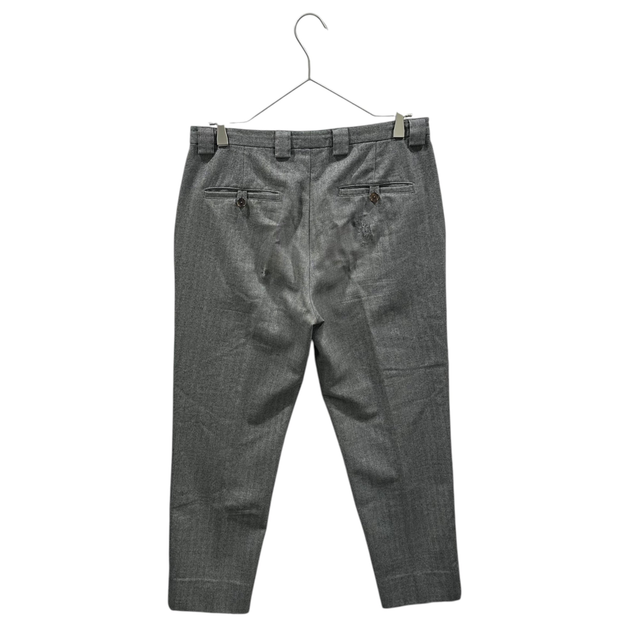 MAISON MARGIELA(メゾンマルジェラ) 2014AW Drawstring Trousers - Herringbone ドローストリング トラウザー ヘリンボーン S30KA0377 46 グレー スラックス パンツ
