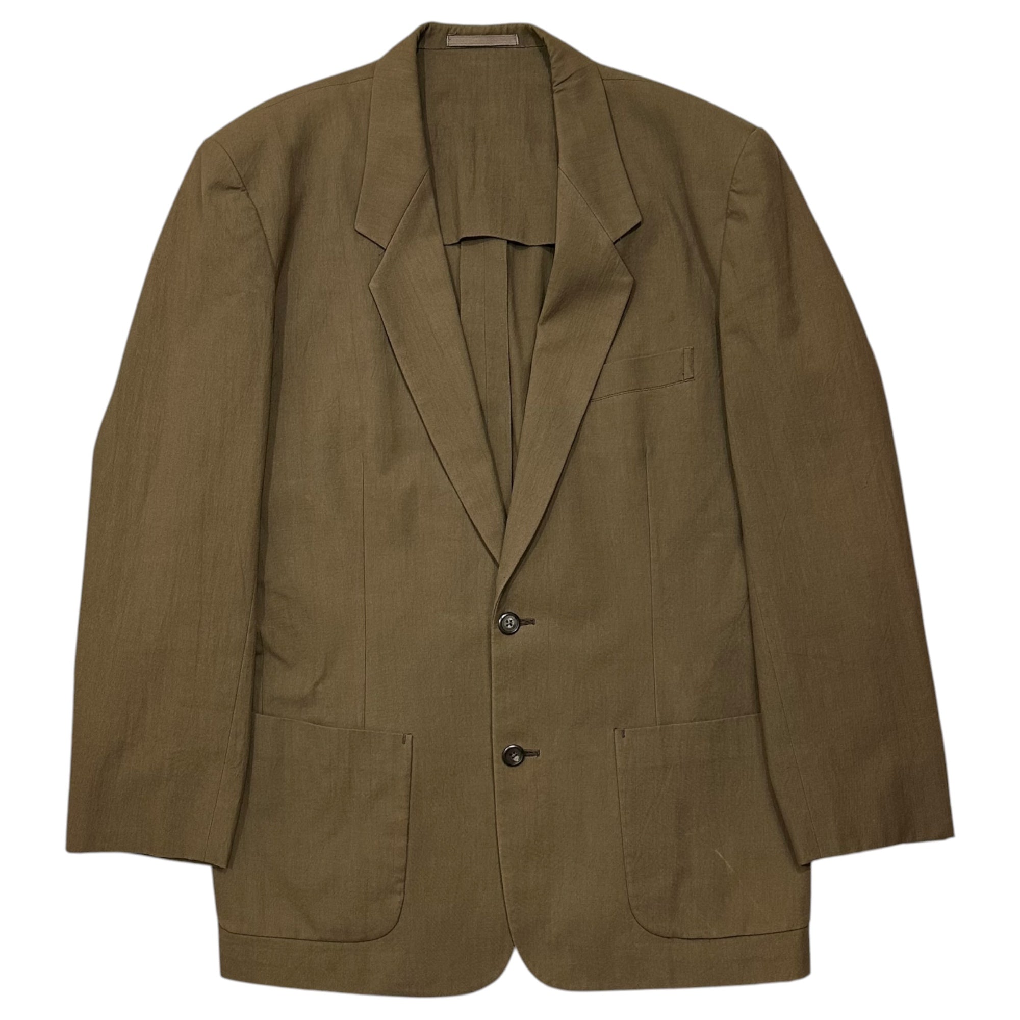Y's for men(ワイズフォーメン) 1980's First-Production Cotton Tailored Jacket 初期 生産 コットン テーラード ジャケット M ブラウン 型番無 初期生産 稀少 80年代
