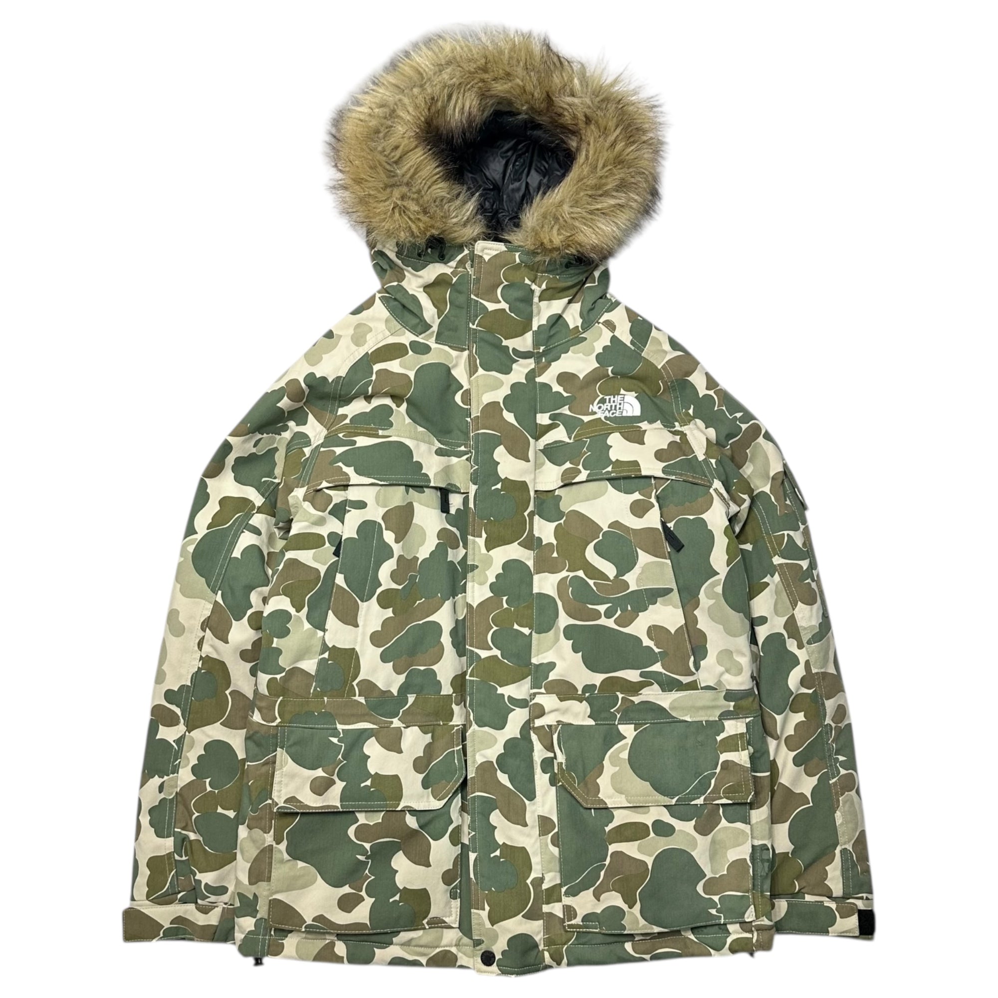 THE NORTH FACE(ノースフェイス) McMurdoParka マクマードパーカー 迷彩 ダウン タンカモ ND91310 S カーキ