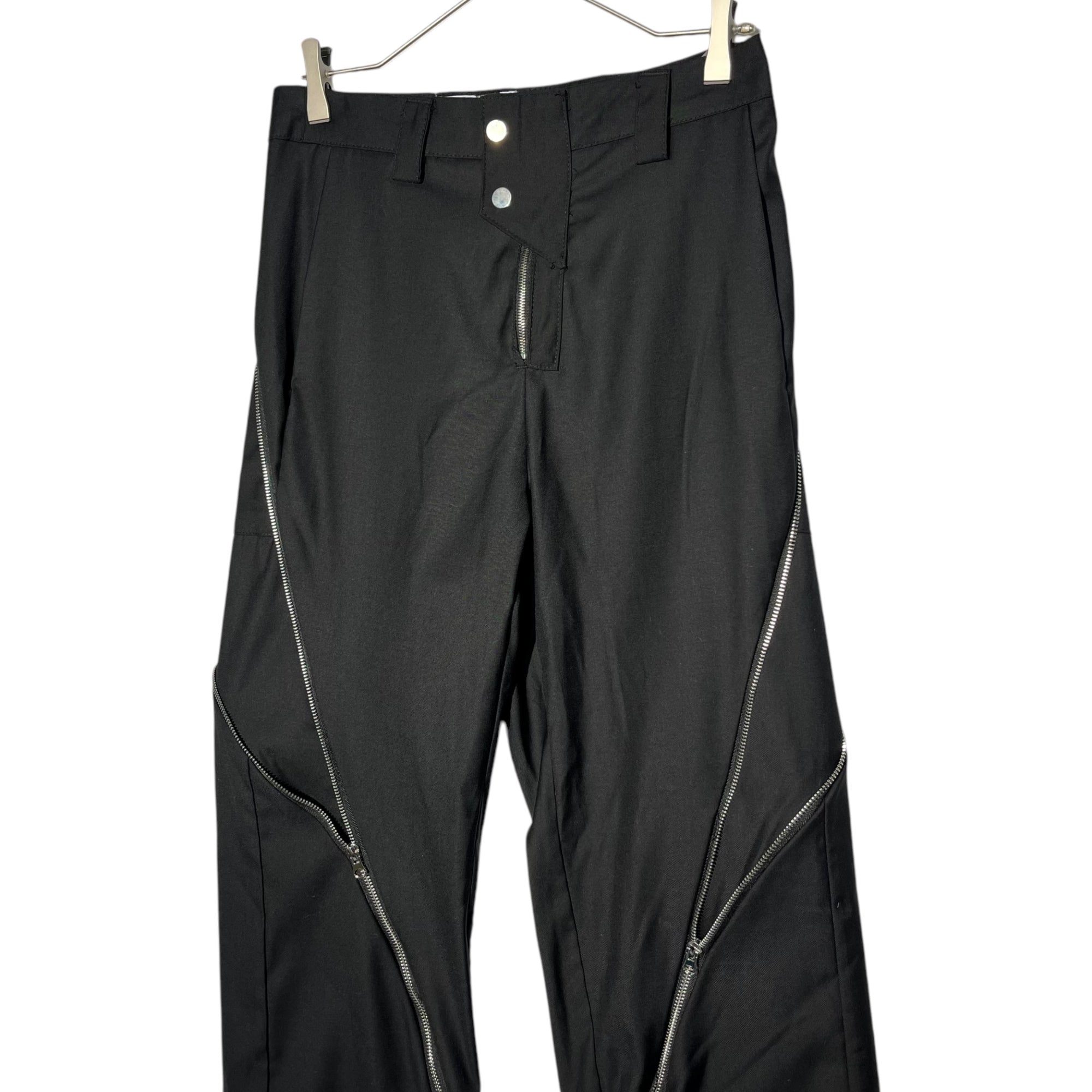 Argue Culture(アーギューカルチャー) Gimmick zip pants ギミック ジップ パンツ S ブラック