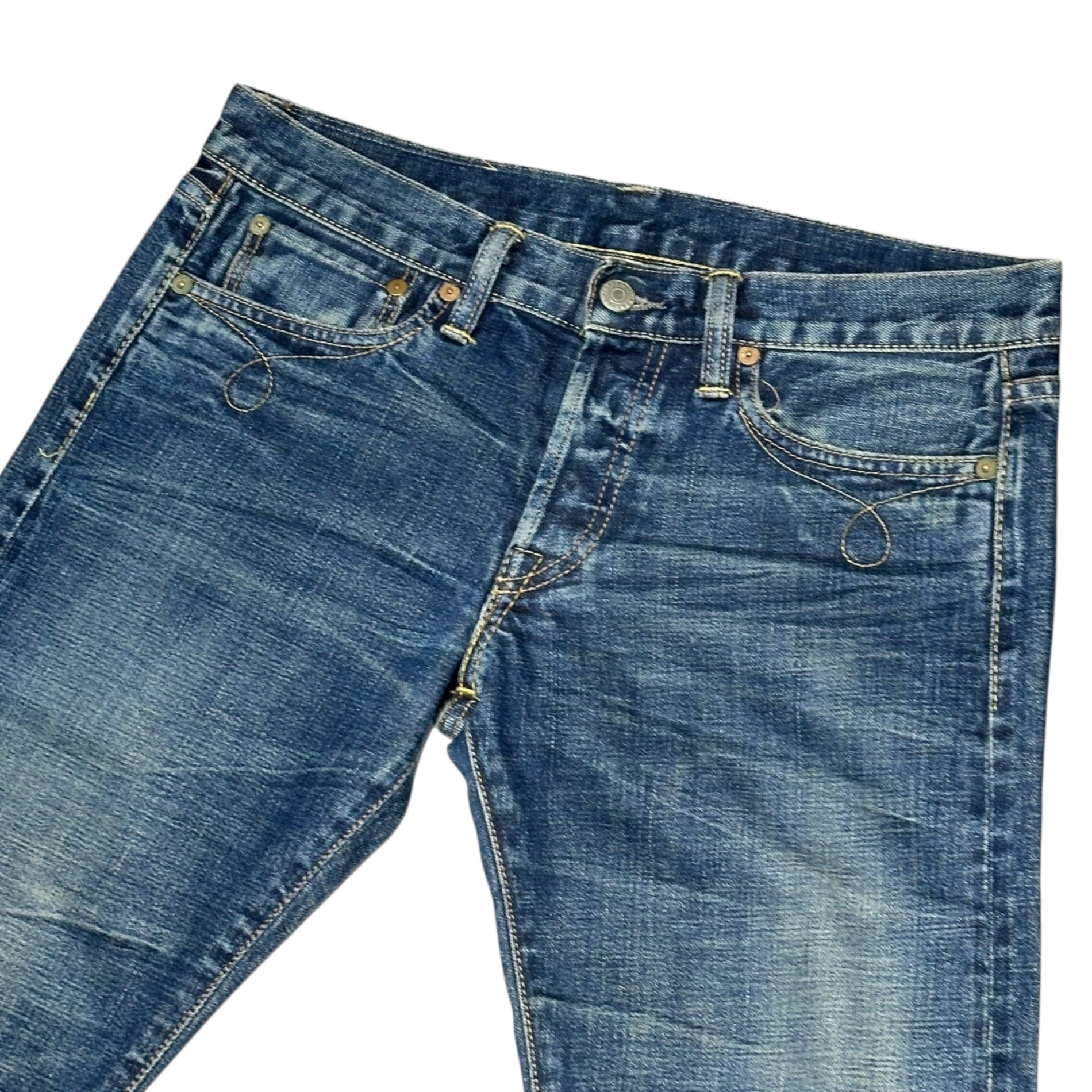 RRL(ダブルアールエル) Slim Straight Denim Pants スリム ストレート デニム パンツ W28 インディゴ