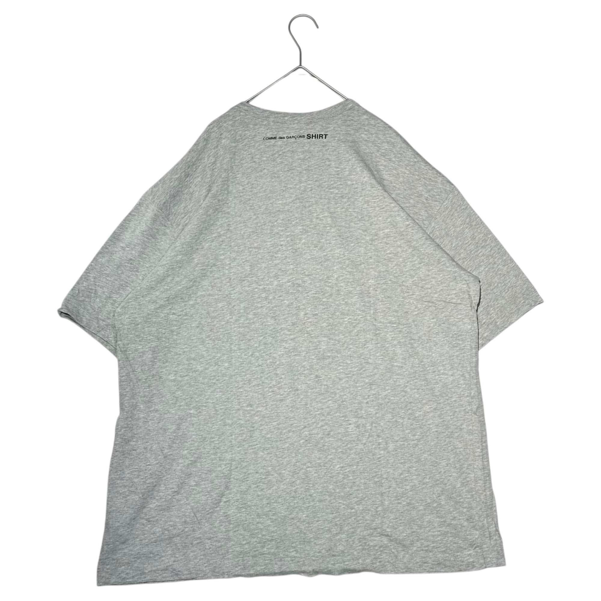 COMME des GARCONS SHIRT(コムデギャルソンシャツ) Cotton Crew Neck S/S T-Shirt ロゴ コットン クルーネック S/S カットソー FM-T012 M ライトグレー