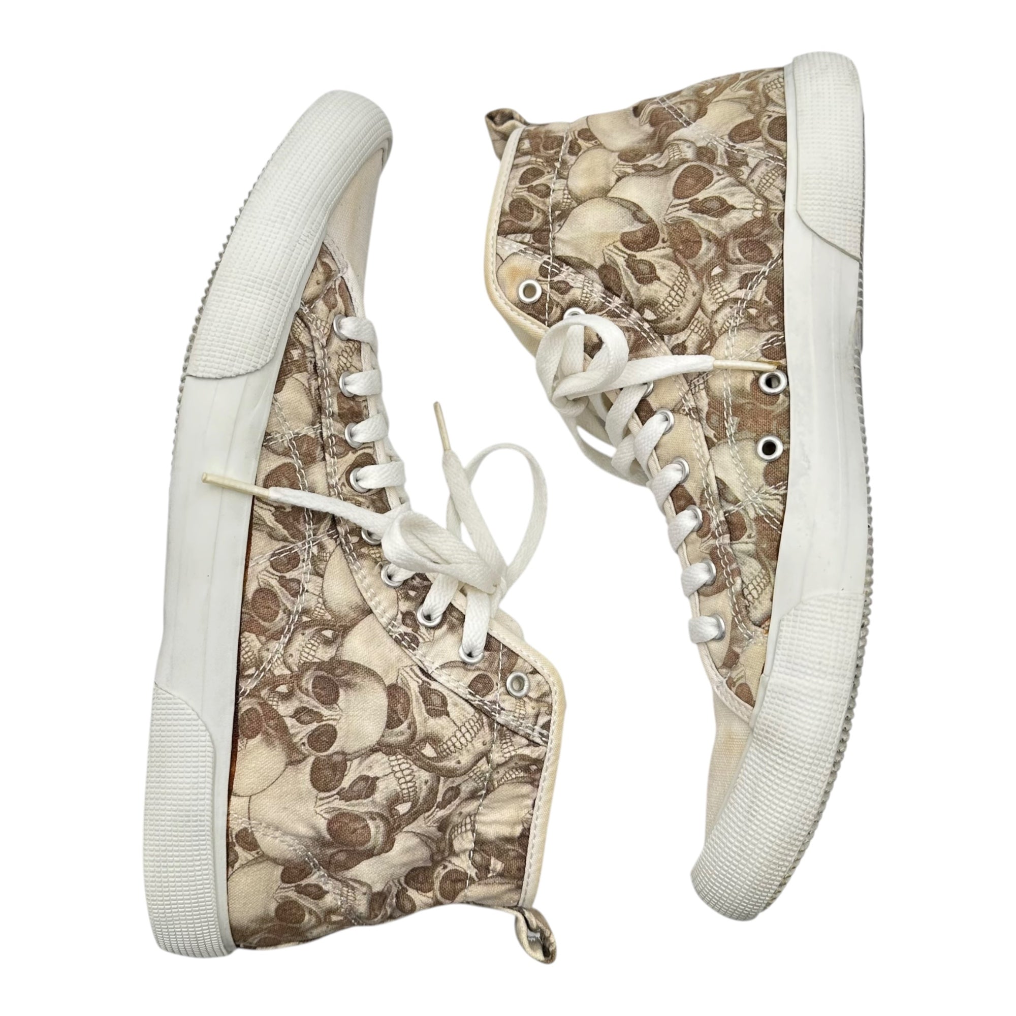 UNDERCOVER(アンダーカバー) 05SS But Beautiful II Skull High-Top Sneakers バットビューティフル スカル ハイカット スニーカー 5S667-M XL(28.0cm~28.5cm程度) アイボリー 00’s アーカイブ