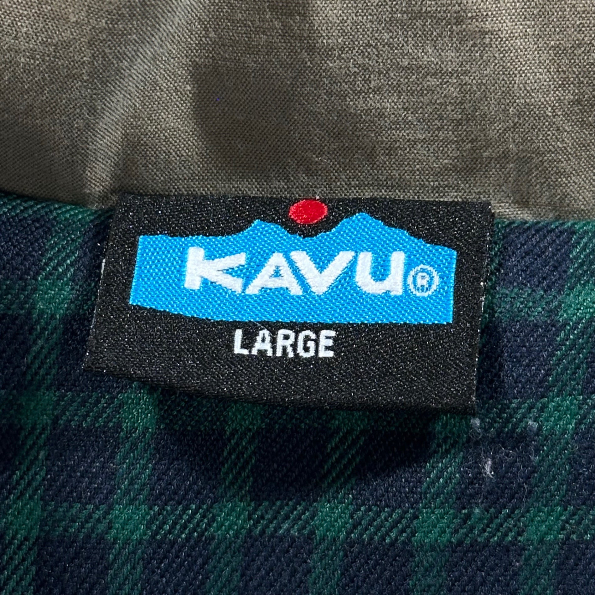 KAVU(カブー) Switchable Insulated Vest 切替 中綿 ベスト 19820340 L カーキ×ブルー×ブラウン