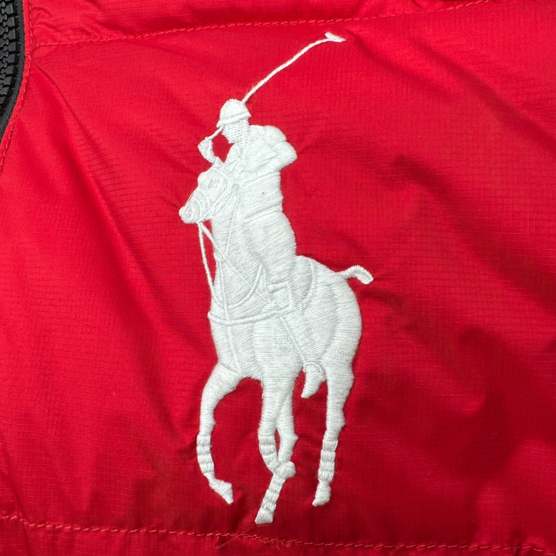 POLO RALPH LAUREN(ポロラルフローレン) PRL 67 Big Pony Down Vest ワッペン ビッグポニー ロゴ ダウン ベスト 1486003SPDV S レッド