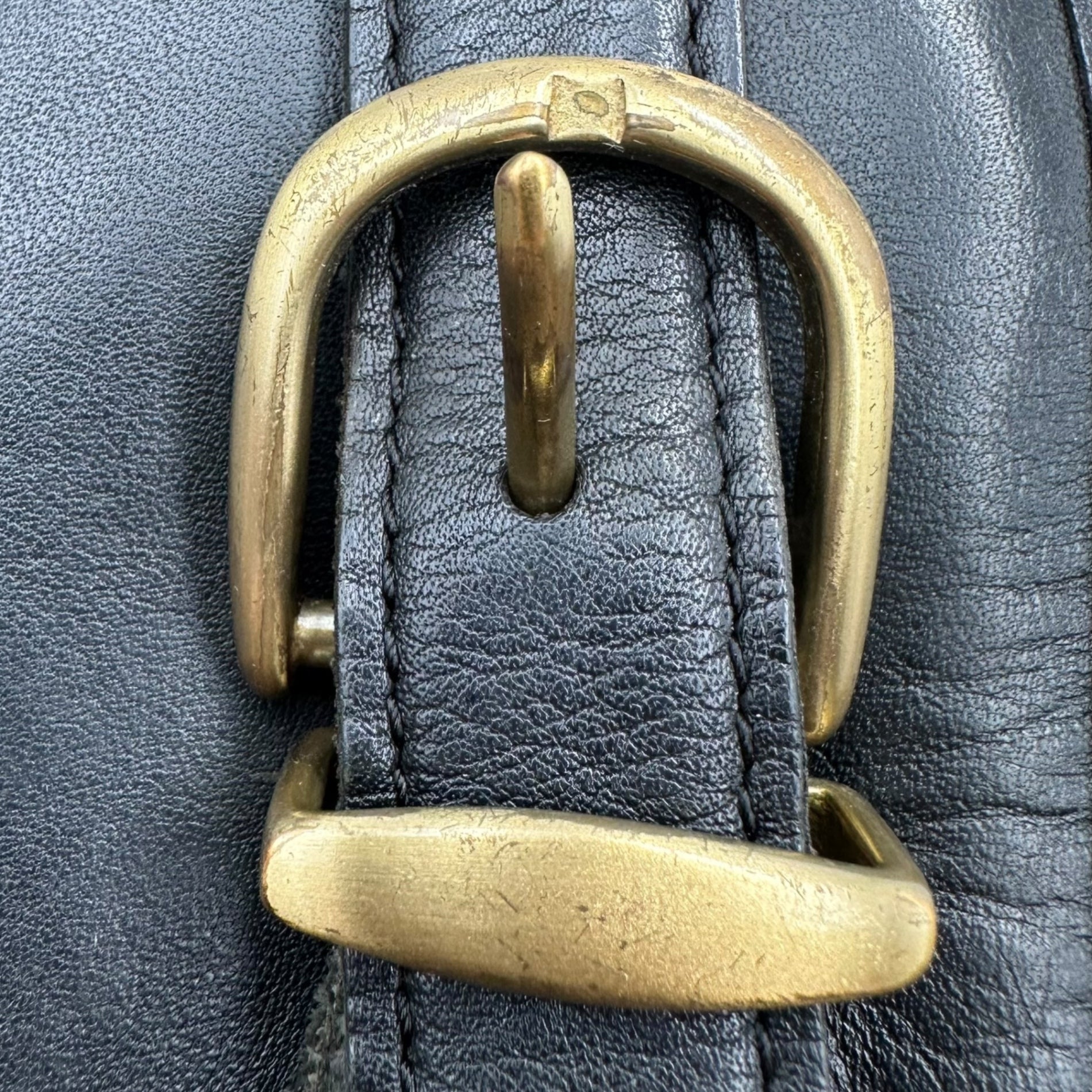 OLD COACH(オールドコーチ) Vintage Turnlock All-Leather Backpack ヴィンテージ ターンロック オールレザー リュック 101-76 ブラック