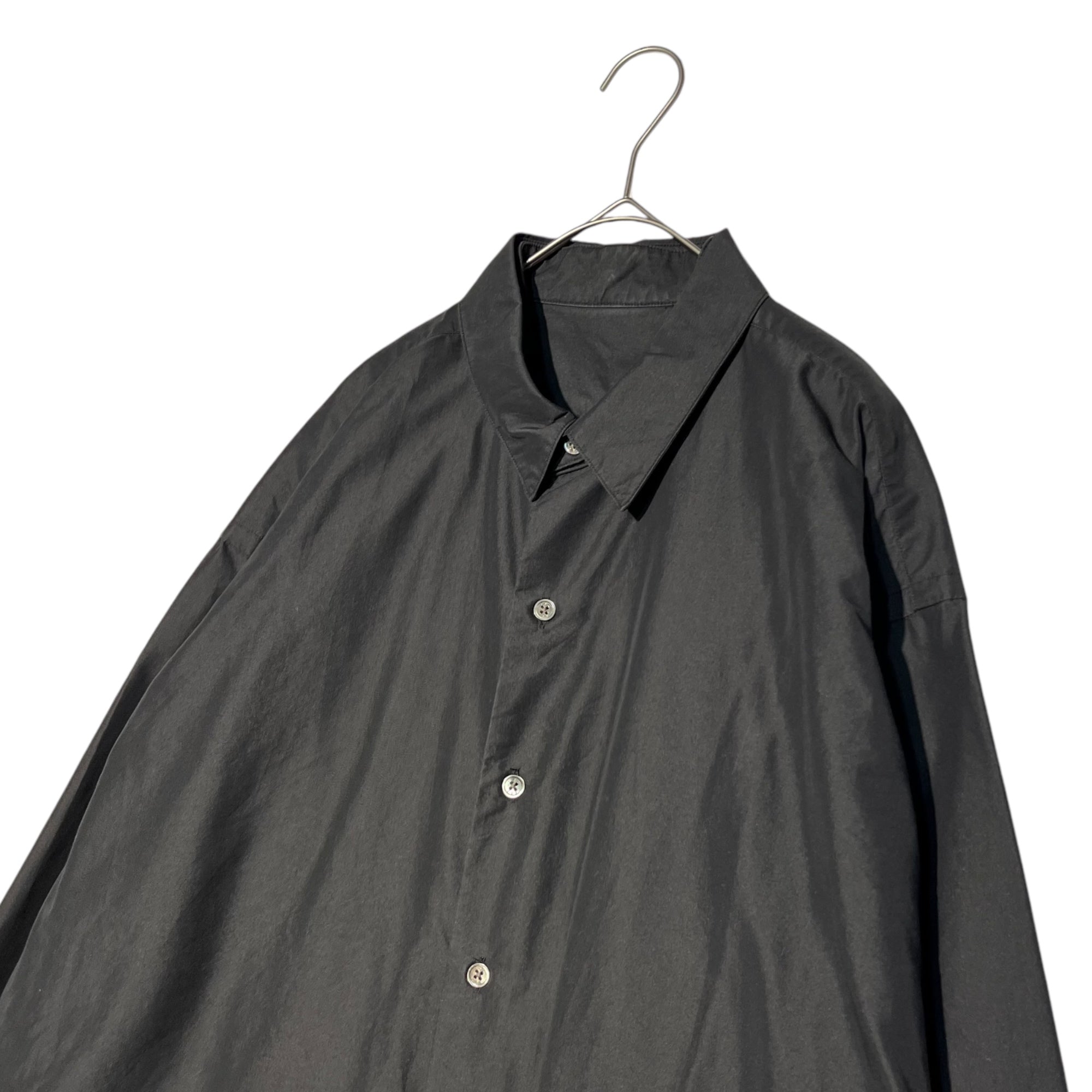 SSZ(エスエスズィー) 2WAY balloon overshirt 2WAY バルーン オーバー シャツ 11-11-6627-791 S ブラック 襟取り外し可能