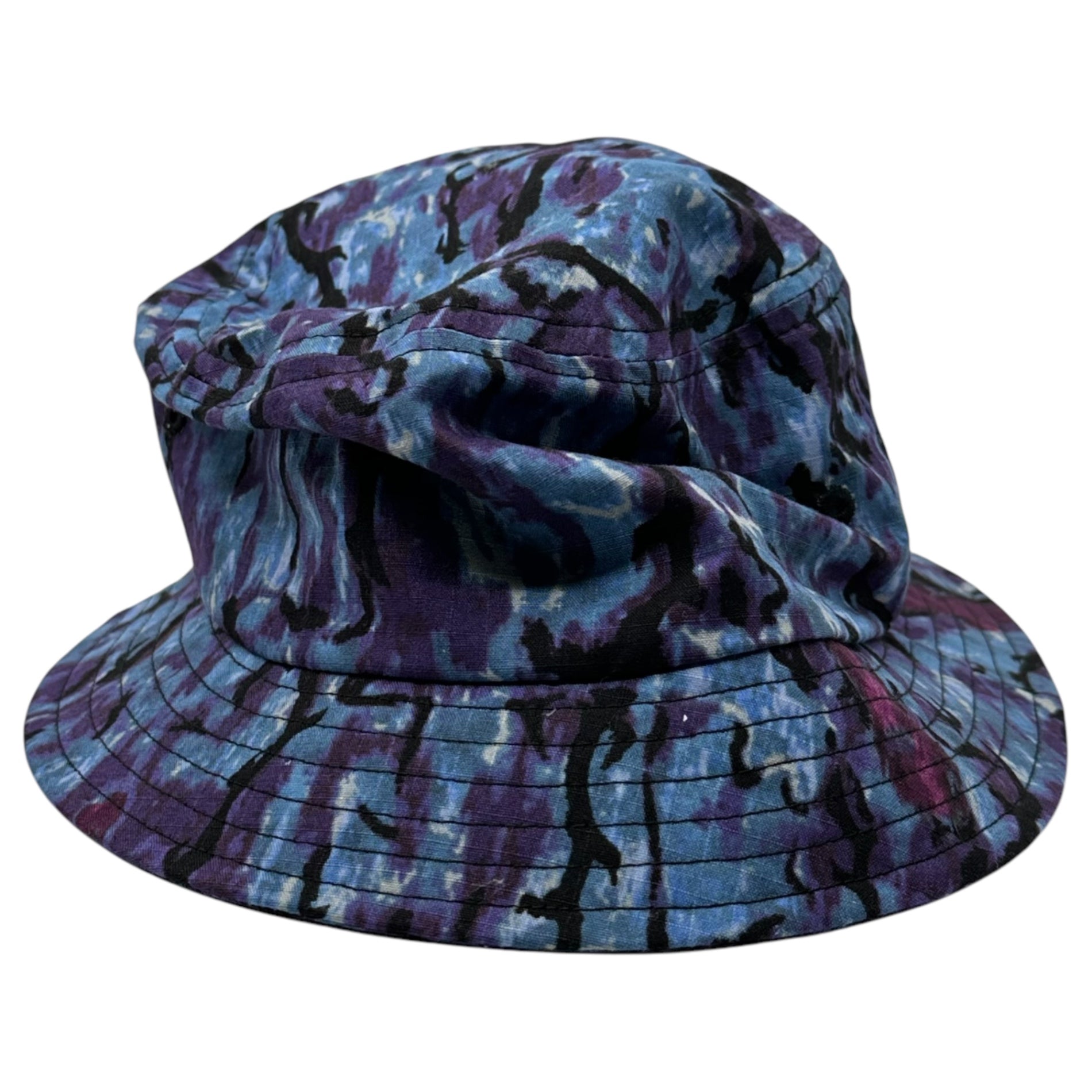 South2 West8 S2W8(サウス2ウエスト8) Bucket Hat - Cotton Ripstop / Printed - Horn Camo バケット ハット  コットンリップストップ MR676 M ブルー×パープル 帽子