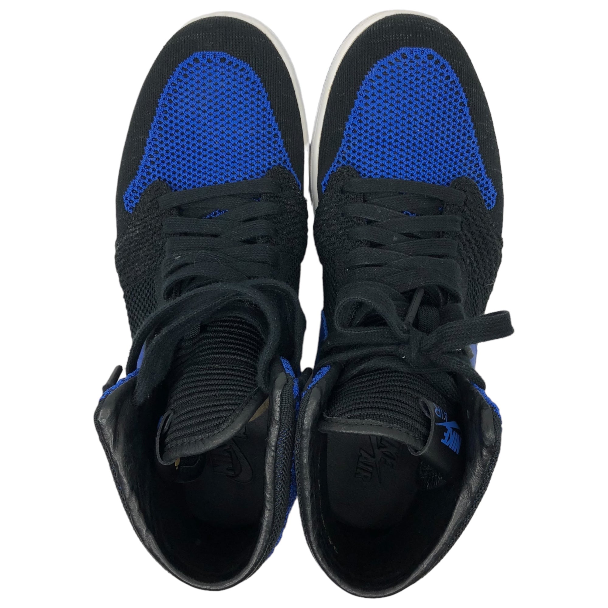 NIKE(ナイキ) AIR JORDAN 1 RETRO HI FLYKNIT エアジョーダンワン レトロ ハイ フライニット 919704-006 27.5cm BLACK/GAME ROYAL-WHITE ブラック ゲーム ロイヤル ホワイト 箱付