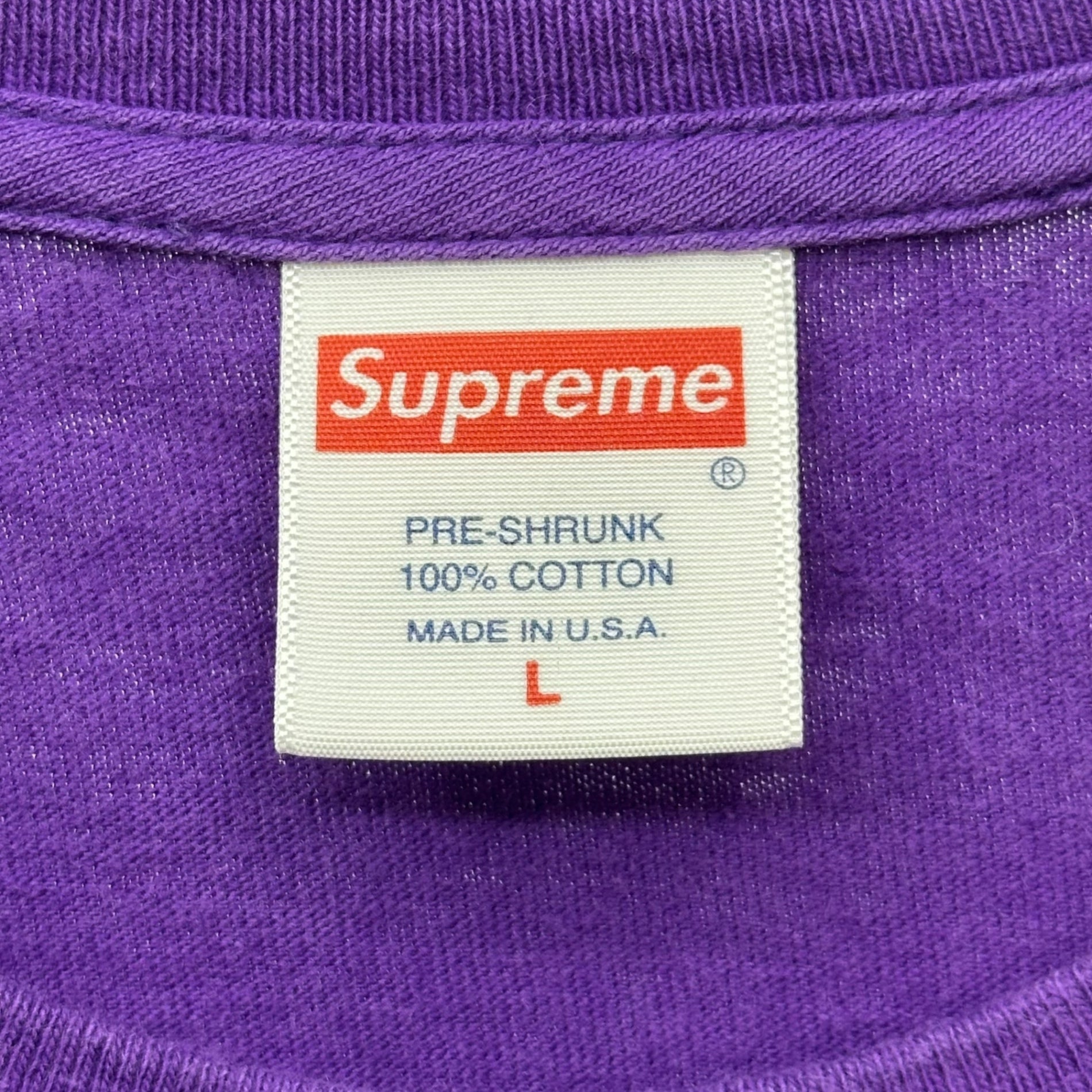 SUPREME(シュプリーム) 16SS Black Sabbath Paranoid Tee ブラック サバス パラノイド Tシャツ  L パープル