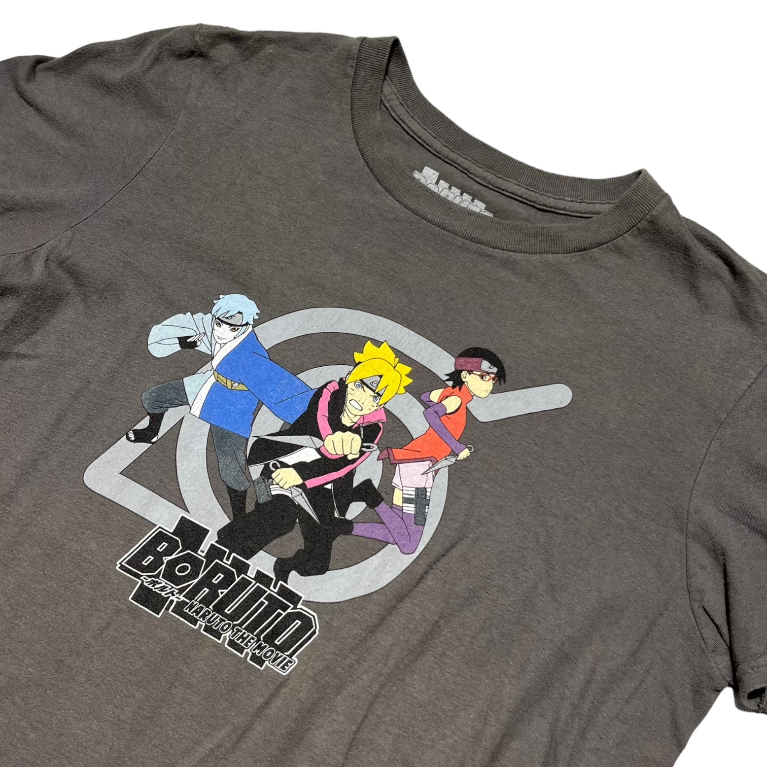 USED(ユーズド) 00's BORUTO -NARUTO THE MOVIE- T-SHIRT ボルト ナルトザムービー Tシャツ M グレー