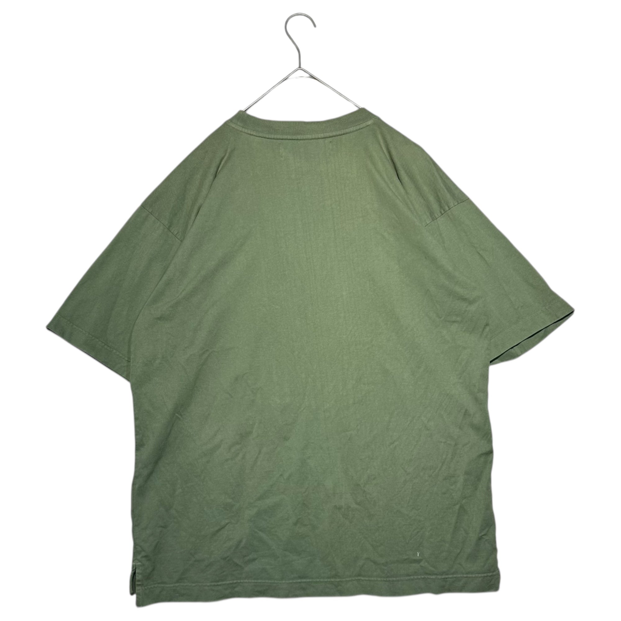 Maison MIHARA YASUHIRO(メゾンミハラヤスヒロ) 【in・stru(men-tal).】 embroidery T-shirt  胸 刺繍 ポケット Tシャツ I08TS531 グリーン 46(M程度)