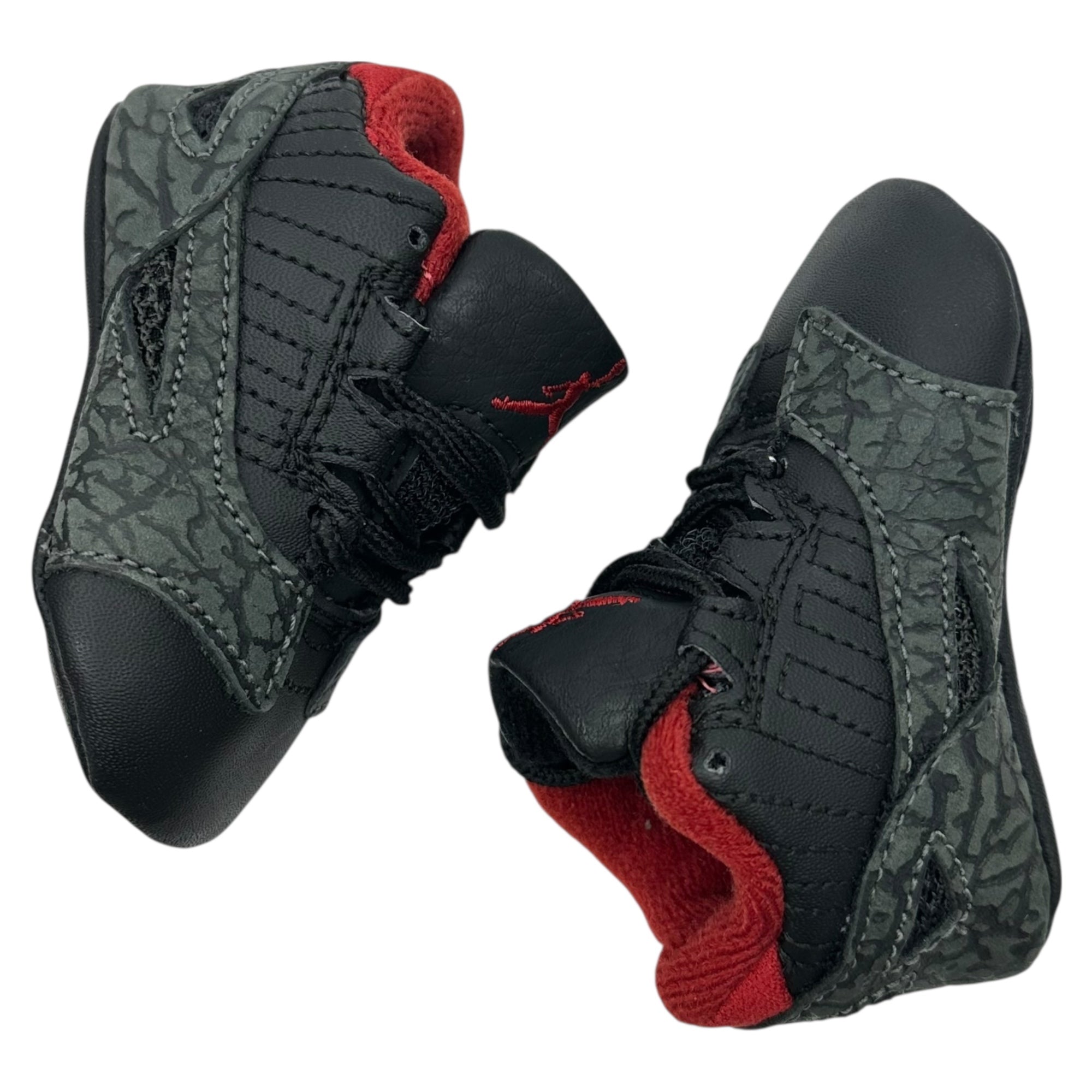NIKE(ナイキ) 2004 FIRST JORDAN 11 RETRO LOW ファースト ジョーダン 11 レトロ ロー 306005-061 US 1C(7cm) ブラック×レッド セメント エレファント キッズ ベイビー スニーカー
