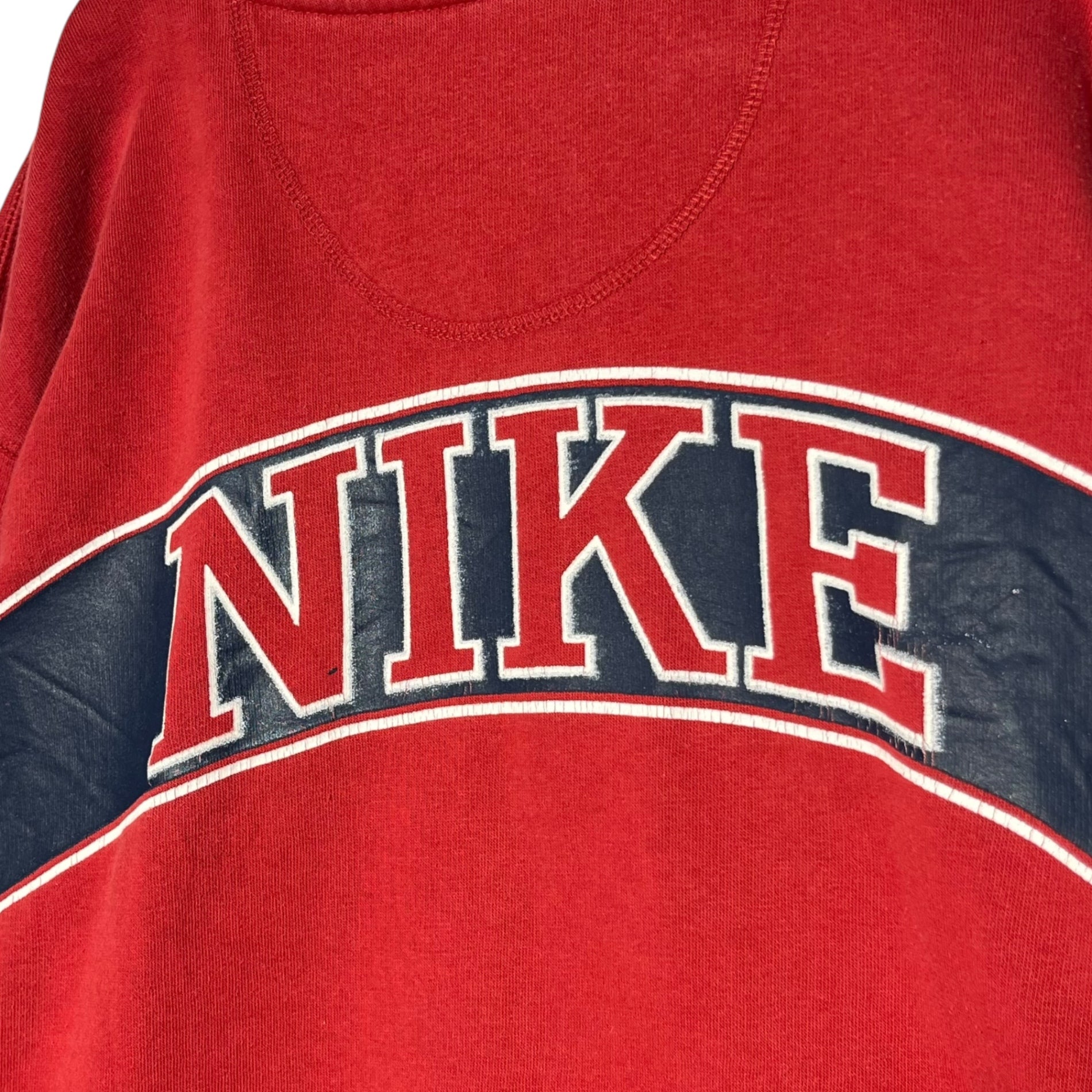 NIKE(ナイキ) 90's ~ 00's  logo pullover hoodie ロゴ プルオーバー パーカー  F31103FAN XL程度 レッド ヴィンテージ