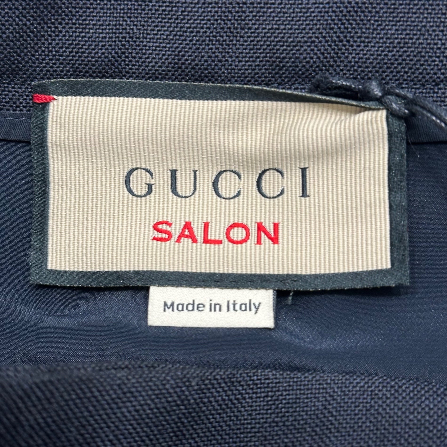GUCCI(グッチ) Mohair Wool Side-Stripe Slacks モヘア ウール サイドライン スラックス 733843 38(M程度) チャコールグレー