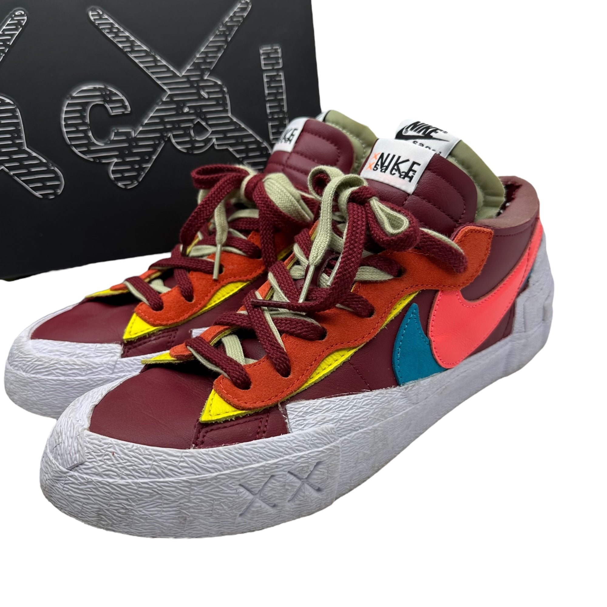 NIKE×sacai×KAWS(ナイキ×サカイ×カウズ) Blazer Low "Team Red" ブレザー ロー DM7901-600 28cm レッド 箱付 ローカット スニーカー