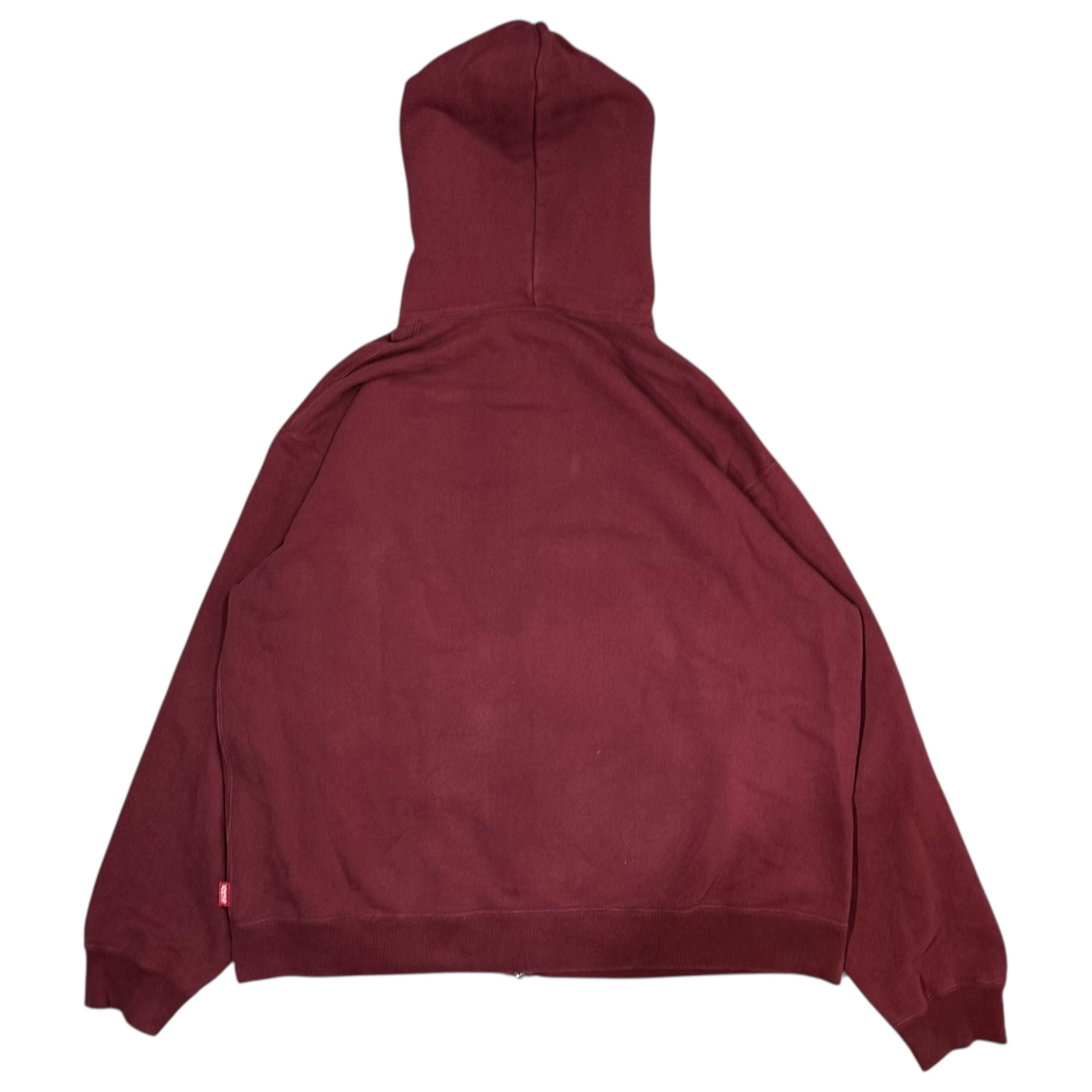 BlackEyePatch(ブラックアイパッチ) Zip-up hoodie ”取扱注意” ジップ パーカー XL ワインレッド