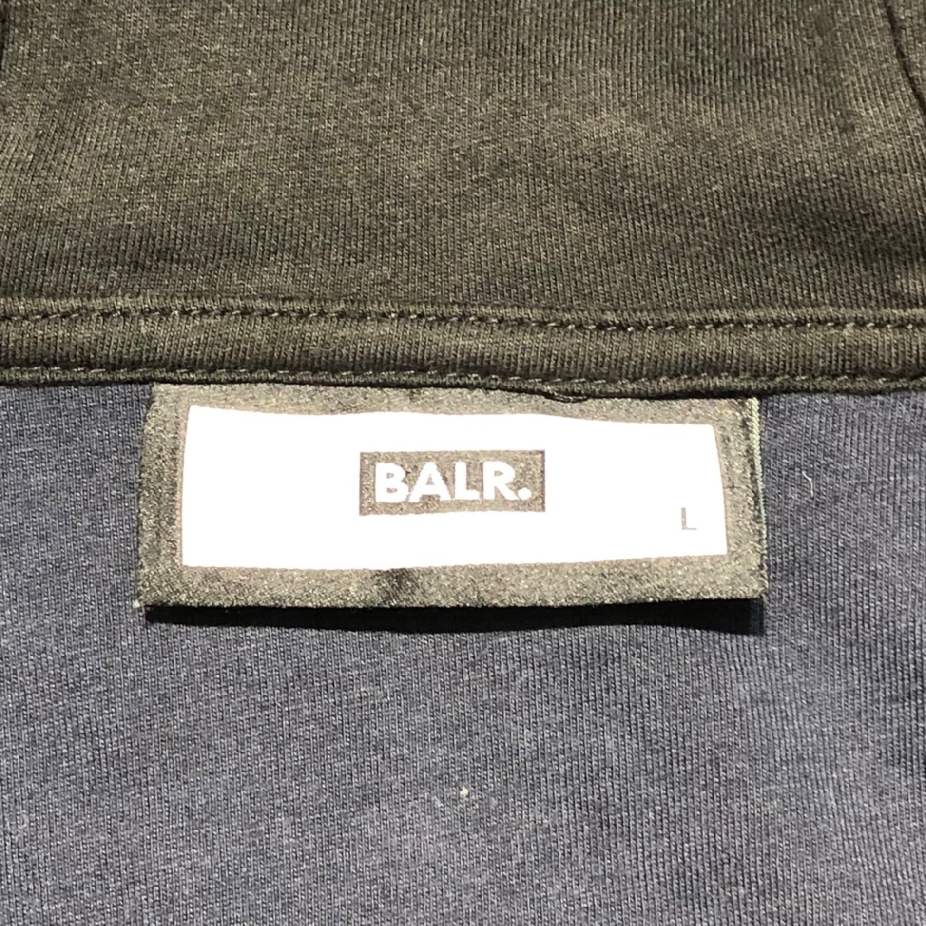 BALR. (ボーラー) logo zip hoodie ロゴ ジップ パーカー L ブラック 止水 テープ