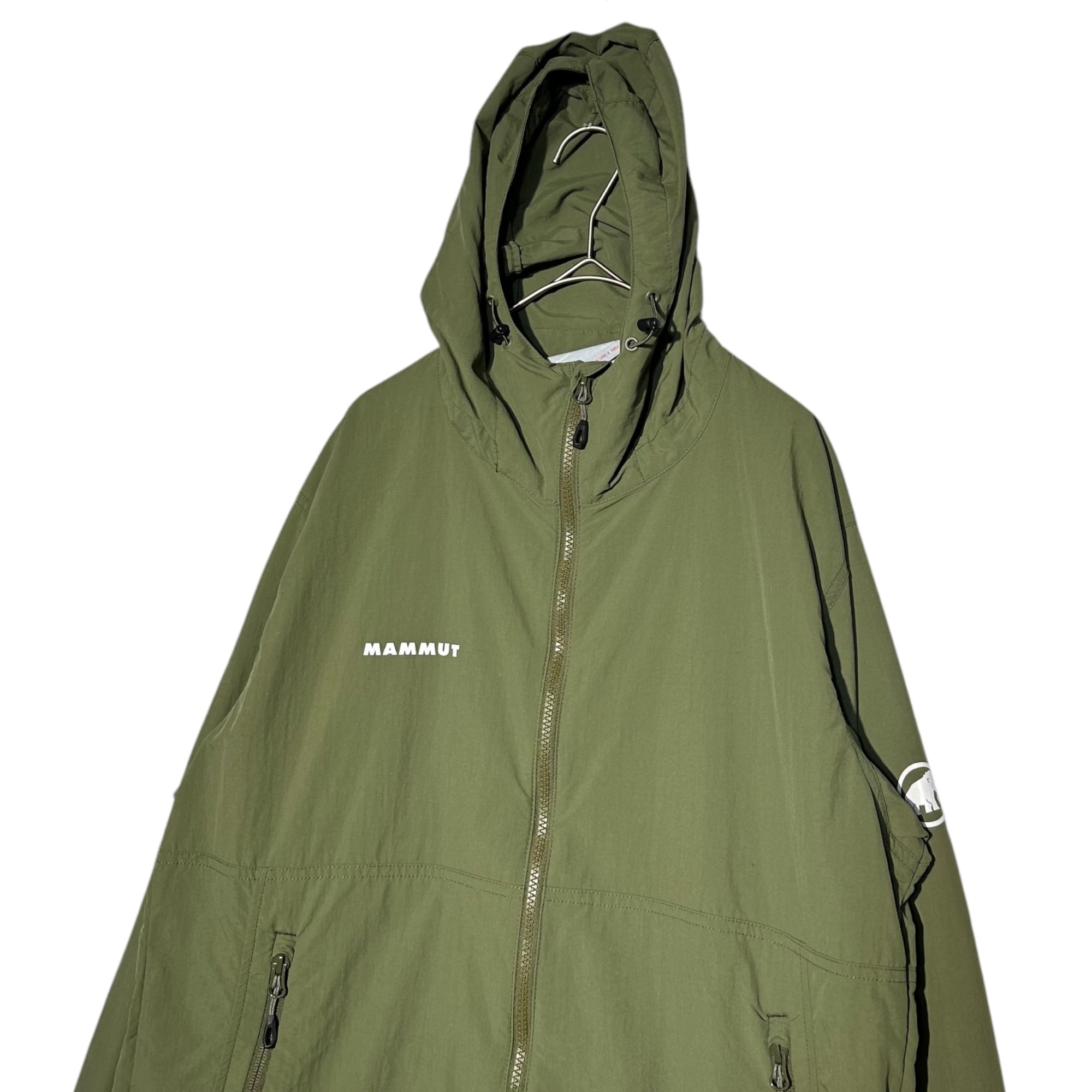 MAMMUT(マムート) Hiking WB Hooded Jacket ハイキング ウィンドブレーカー フーデッド ジャケット 1012-00391 L カーキ