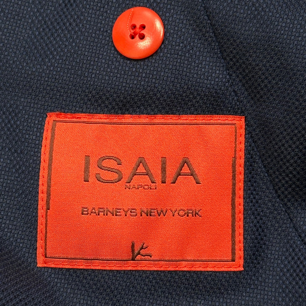 ISAIA(イザイア) SUPER 130's AQUA WOOL SAILOR 3B JKT セーラー ウール テーラード ジャケット 46 ネイビー
