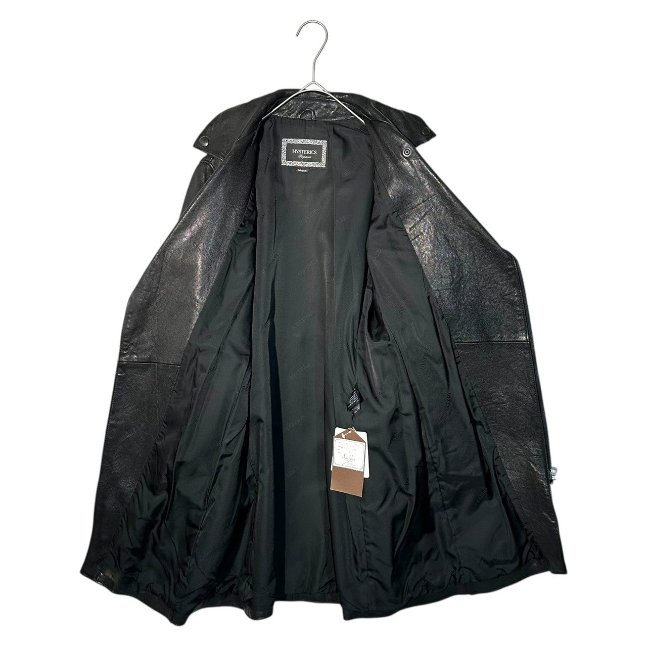 Hysterics(ヒステリックス) Goatskin leather double rider's coat 山羊革 ダブル ライダース コート 0593LC01 M ブラック 参考定価147,000円(税込)