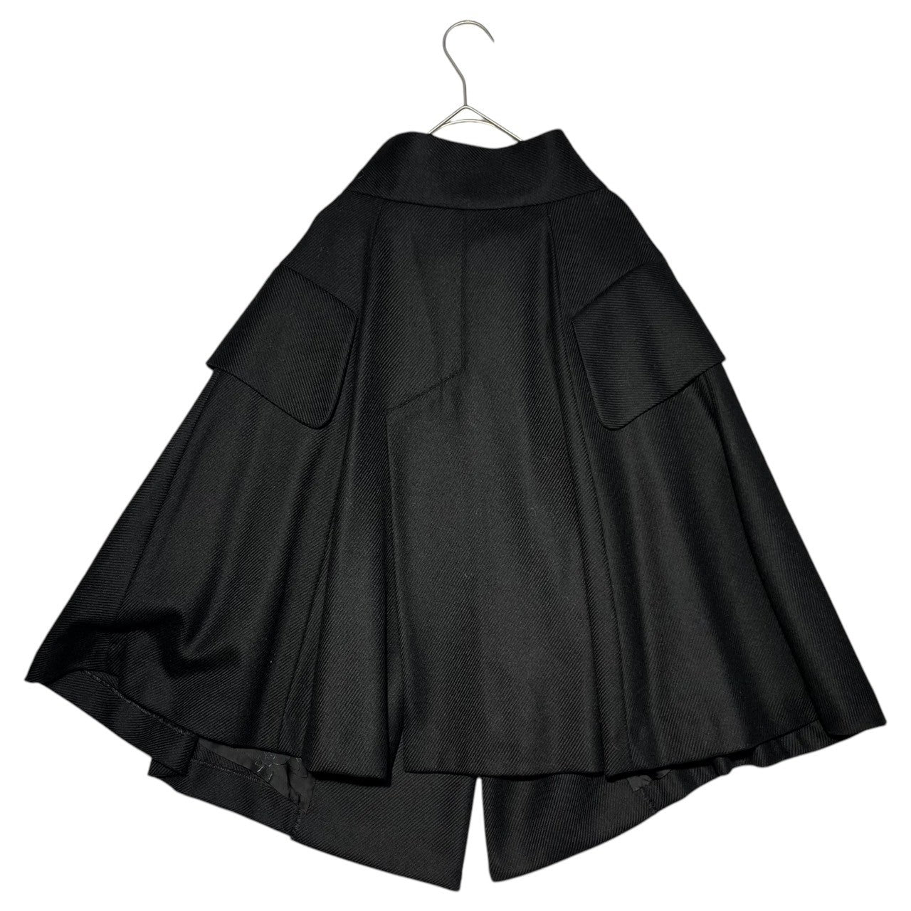 Vivienne Westwood RED LABEL(ヴィヴィアンウエストウッドレッドレーベル) 00's 2WAY orb button wool poncho wrap skirt ウール オーブ ロゴ ボタン ポンチョ ラップ スカート 357-01-25011 2(M程度) ブラック