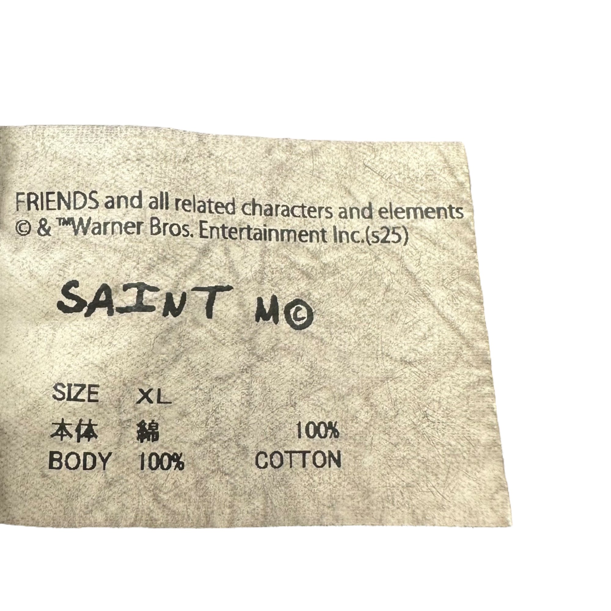 SAINT MICHAEL(セントマイケル) 25SS FRD_SS TEE FRIENDS フレンズ Tシャツ SM-HR8-0000-C56 XL ブラック